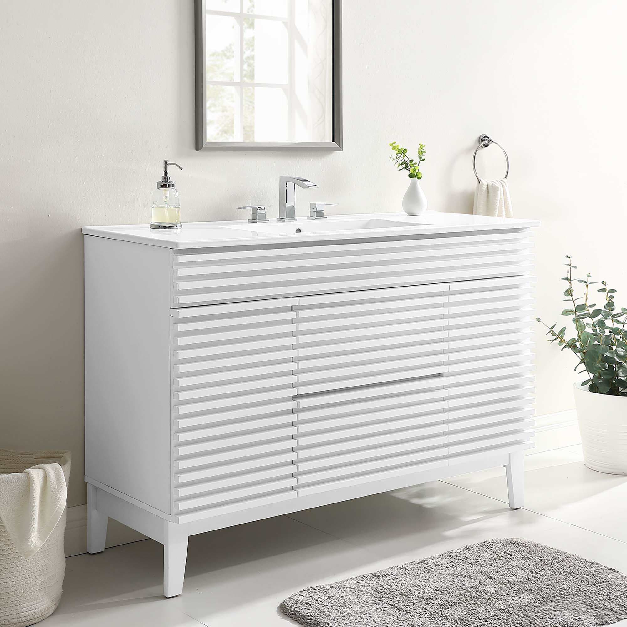 Modway EEI-4439-WHI-WHI Bath-Vanity-Combo - View #3
