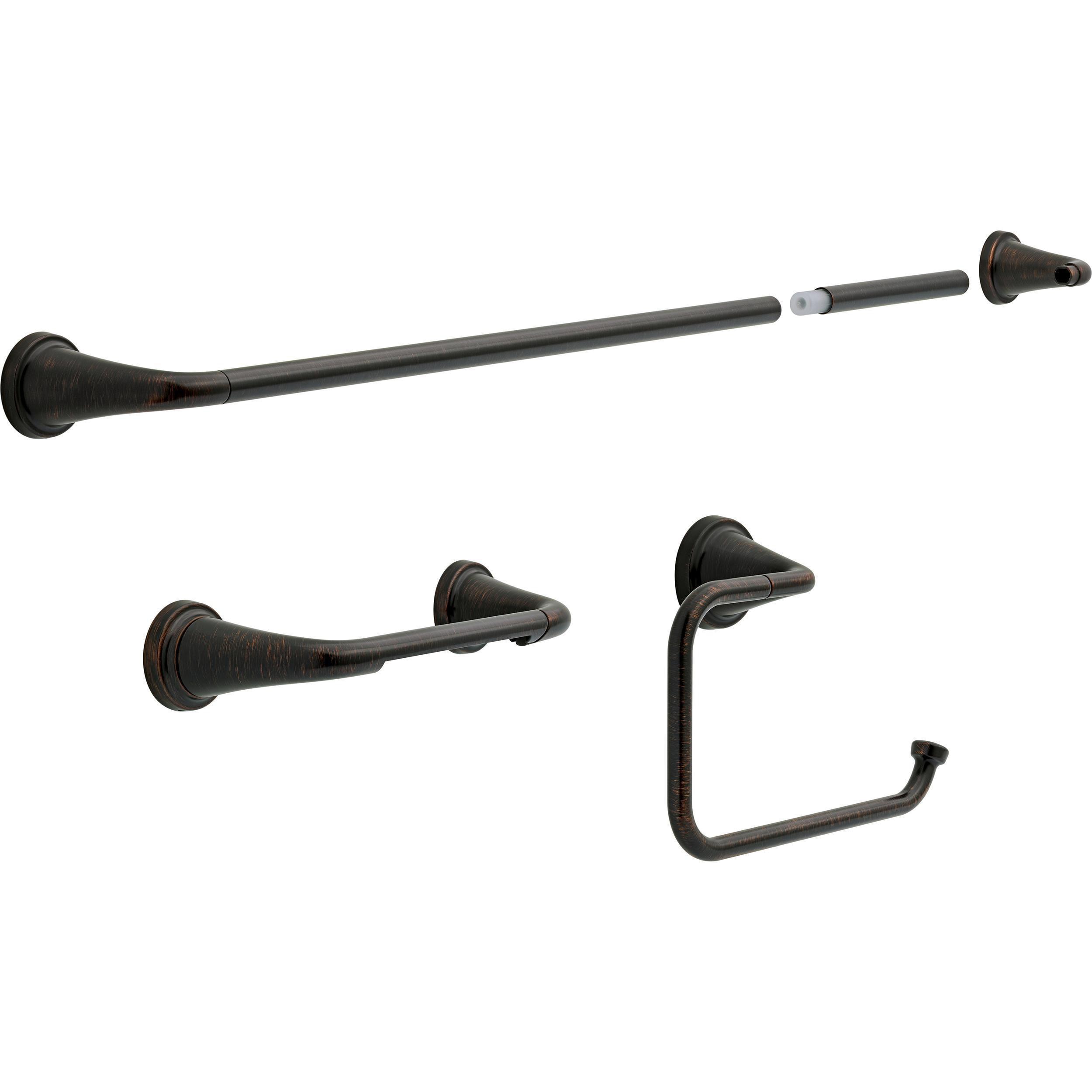 Delta Larkin Venetian Bronze Double-Hook Wall Mount Towel Hook at