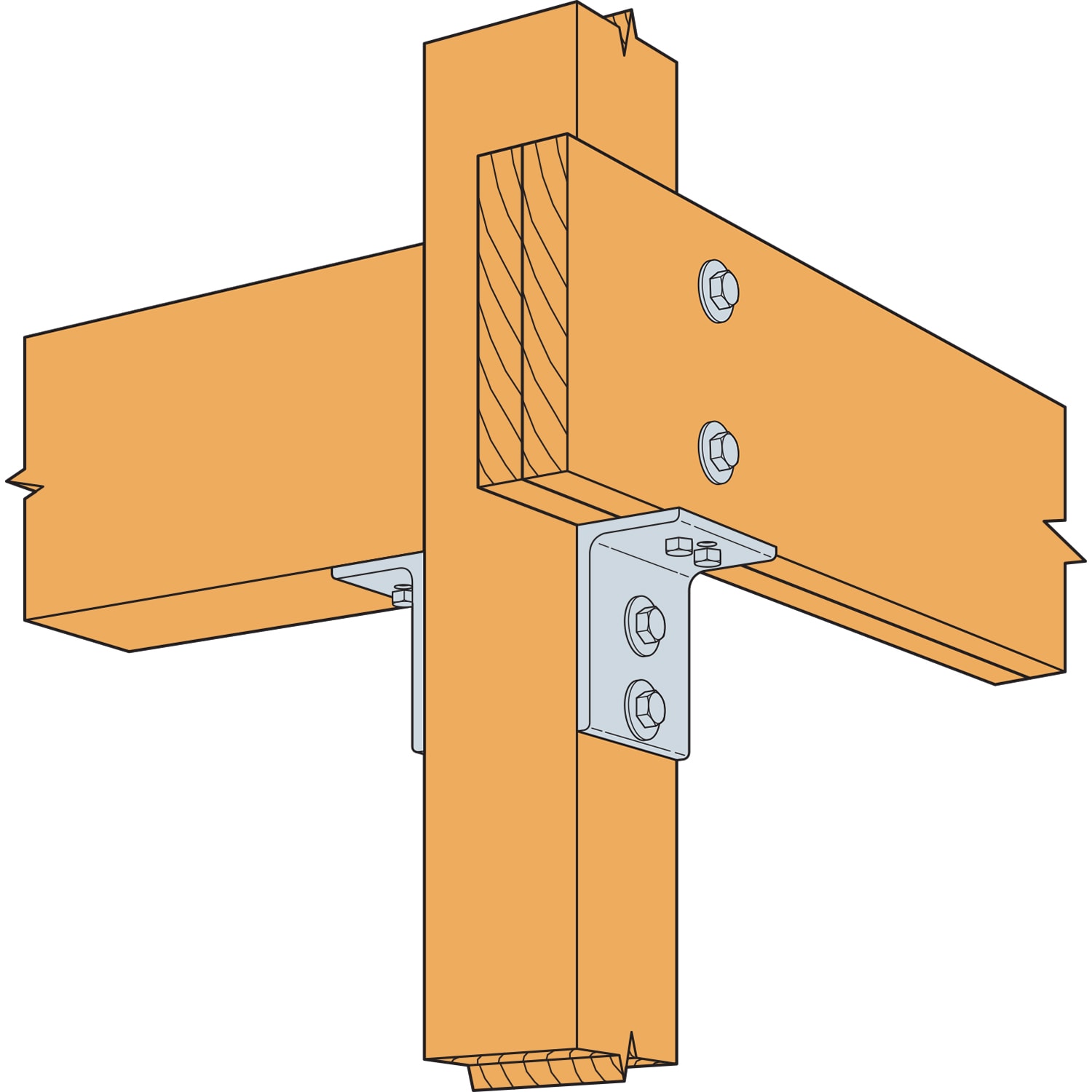 Simpson Strong-Tie EDA3.5X6HDG Mending-Plates-Brackets-Braces - View #3