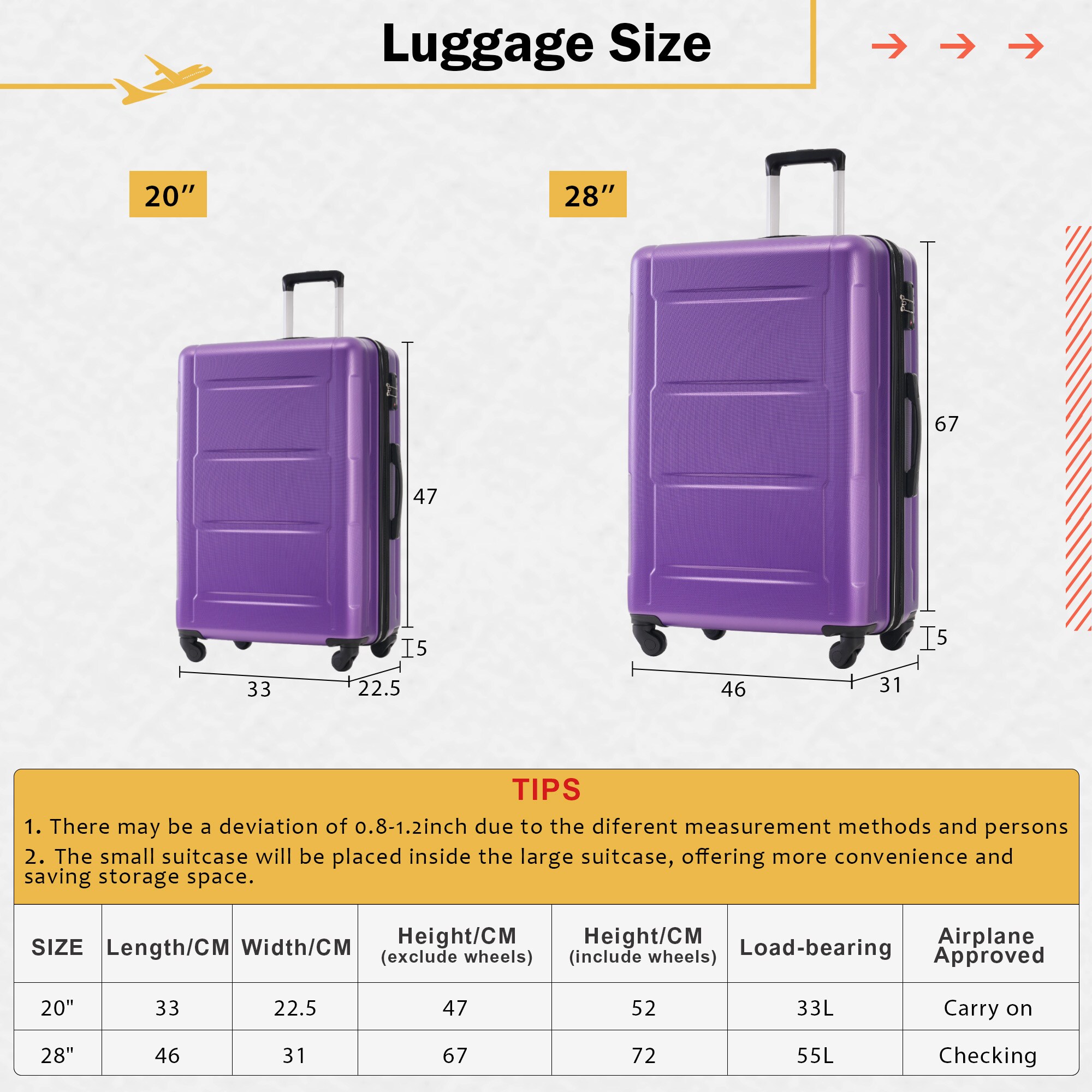 ModernLuxe L3P-N732P198745I Luggage-And-Luggage-Sets - View #9
