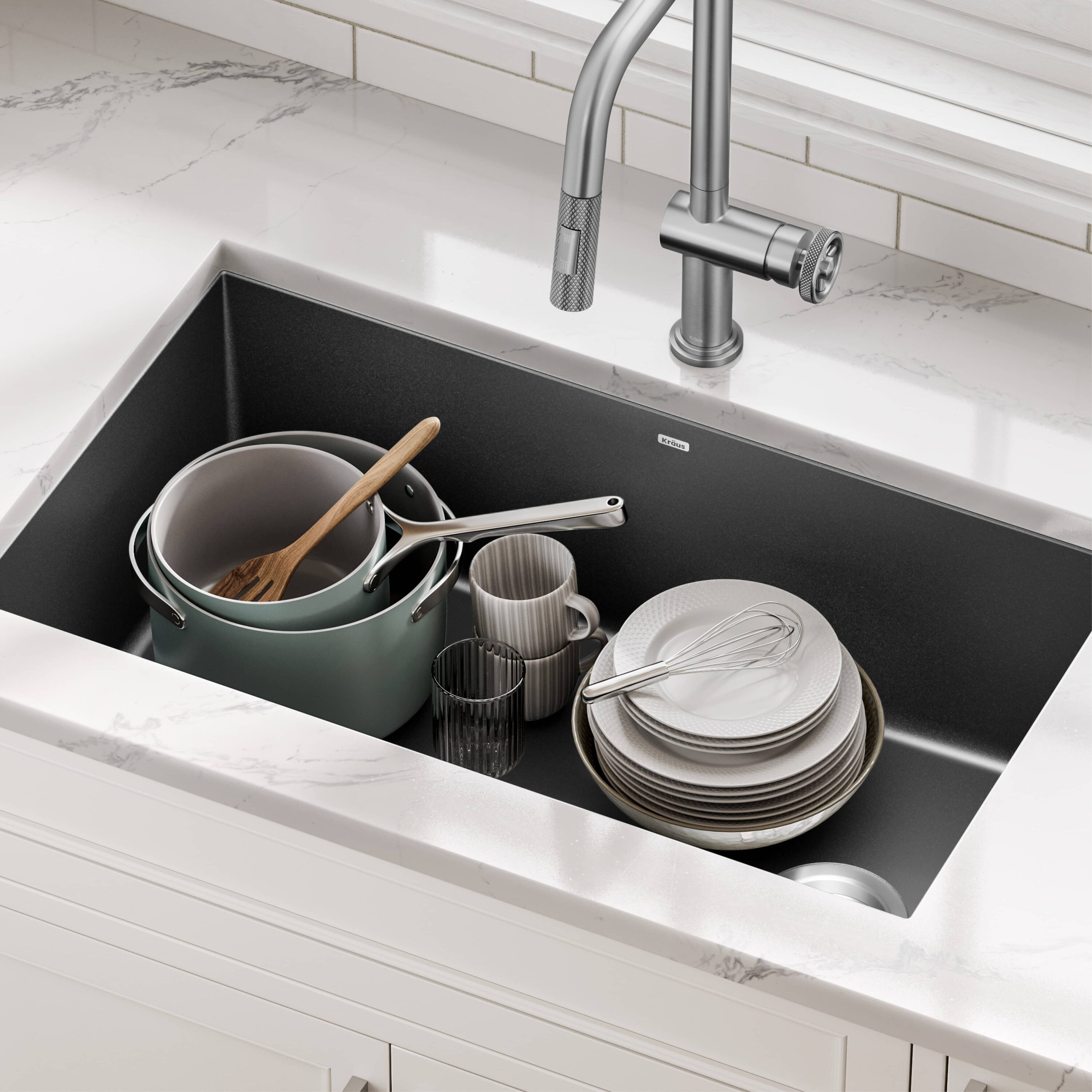 Kraus KGU-55BLACK Kitchen-Sinks - View #13