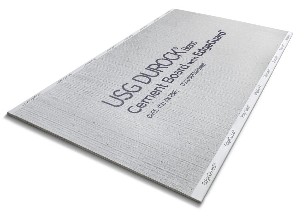 DUROCK Brand 170576 4-ft x 8-ft x 5/8-in Water resistant Cement Backer Board 1.0 Sheets