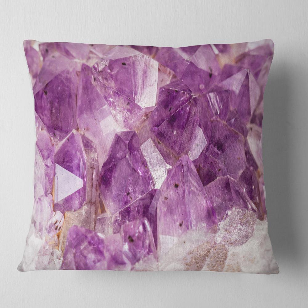 Designart CU14372-18-18 18-in x 18-in Purple Indoor Decorative Pillow