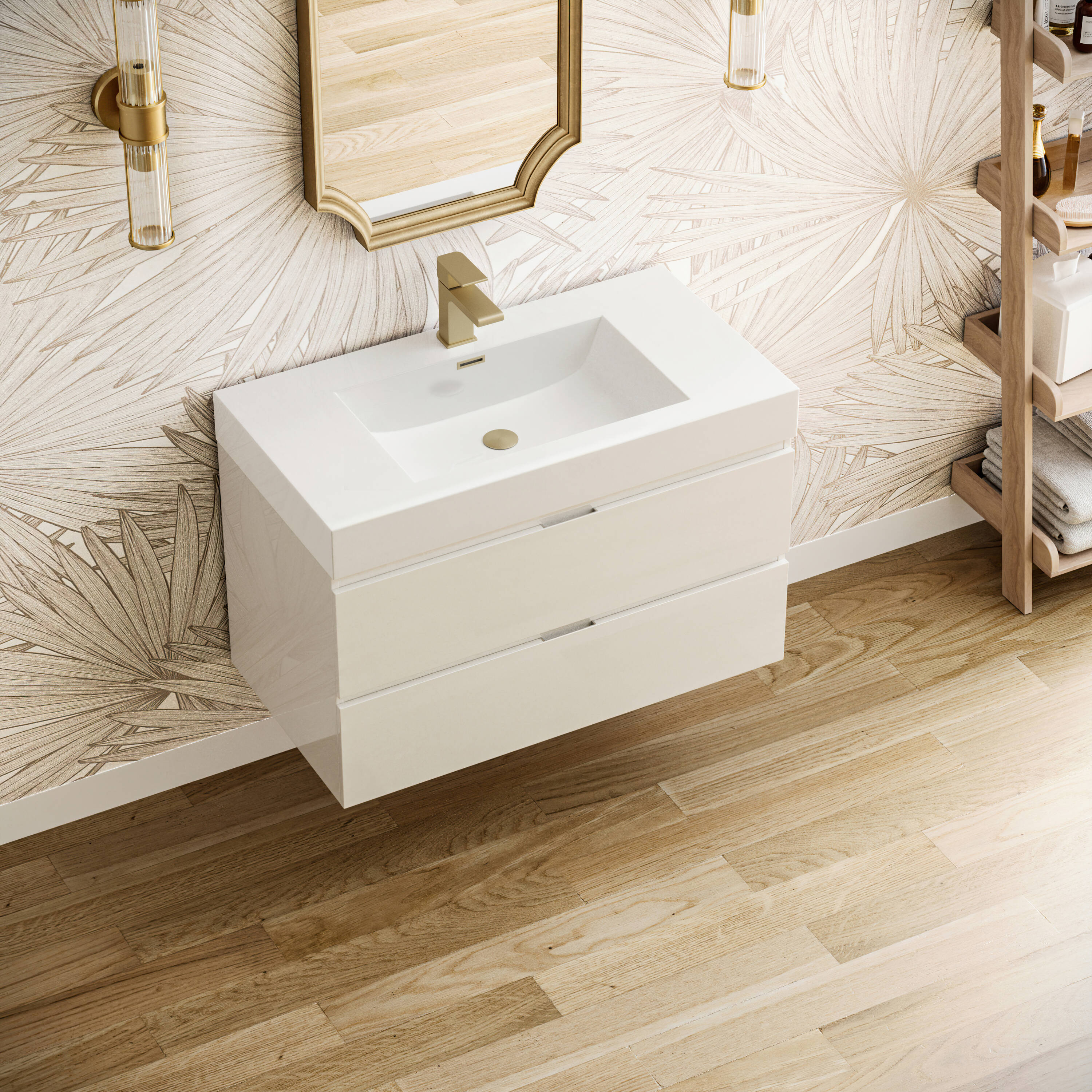 Fresca FCB8336WH-I Bath-Vanity-Combo - View #4