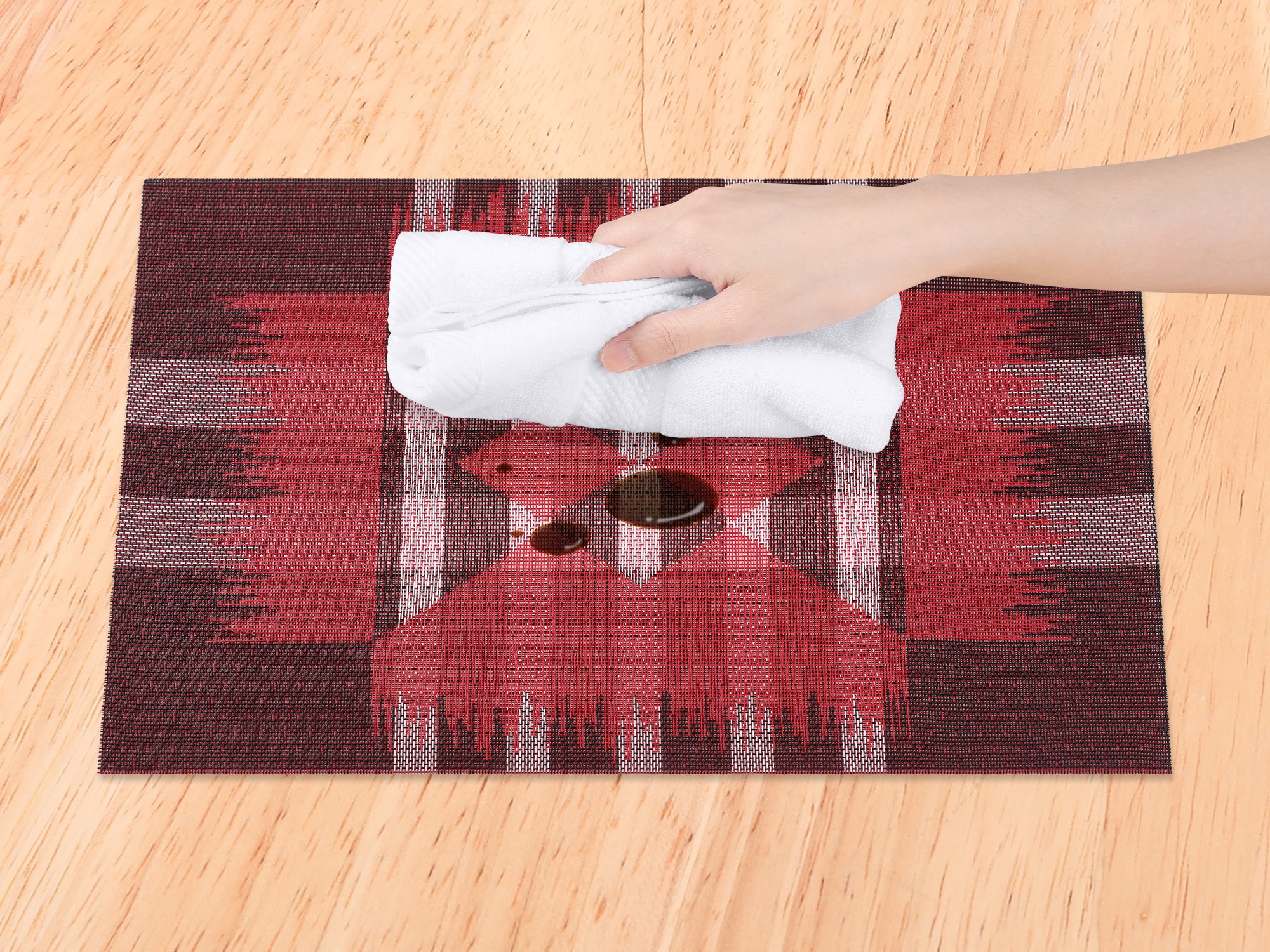 Unique Bargains 6pcs Print Placemats for Dining Table Decor Indoor ...