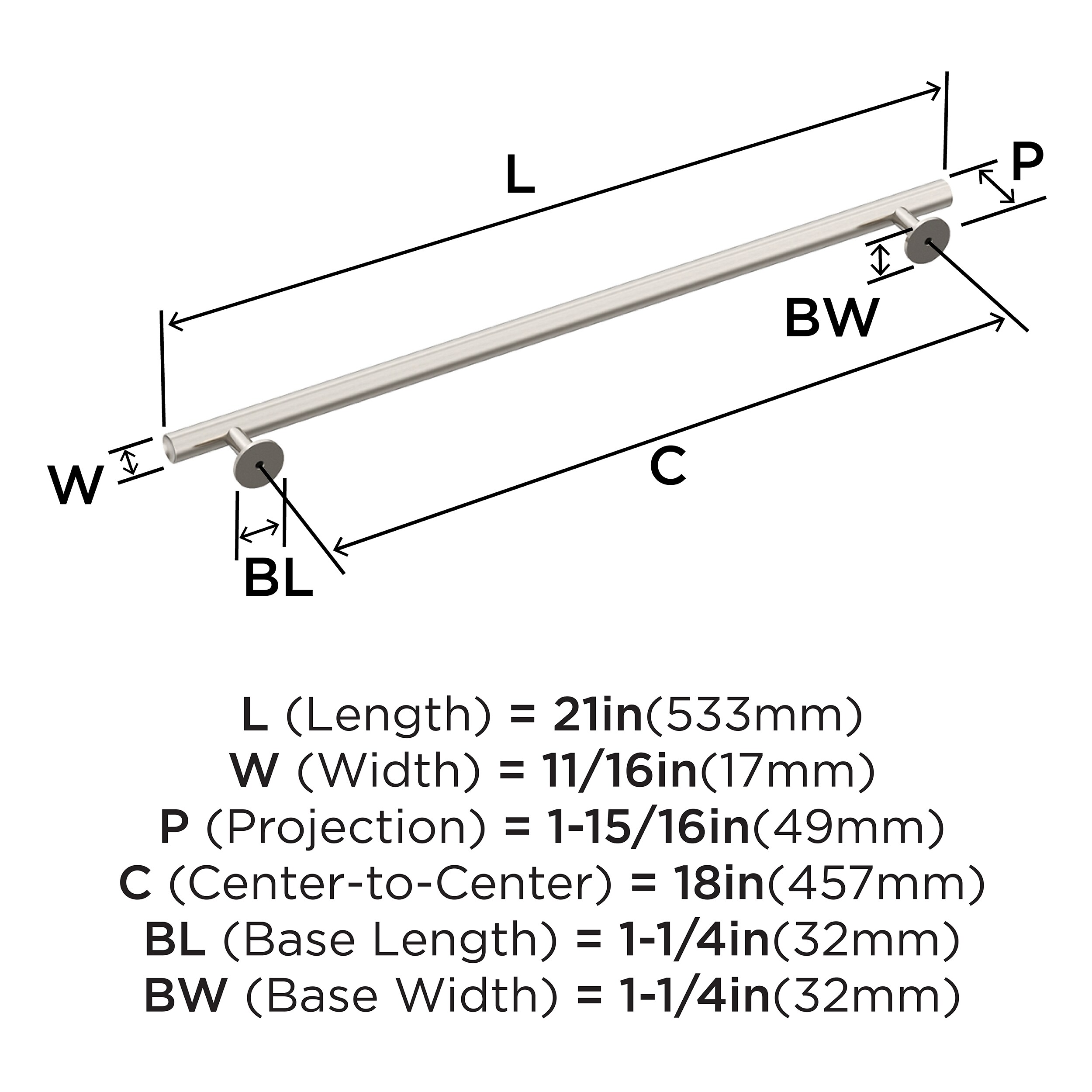 Amerock BP54051G10 Cabinet-Pulls - View #5