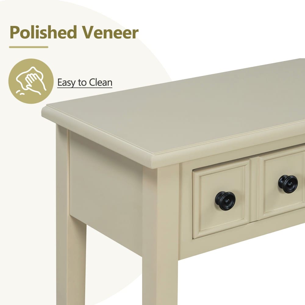 Coolbibila ABRAM-CONSOLE-BEIGE Console-Sofa-Tables - View #7