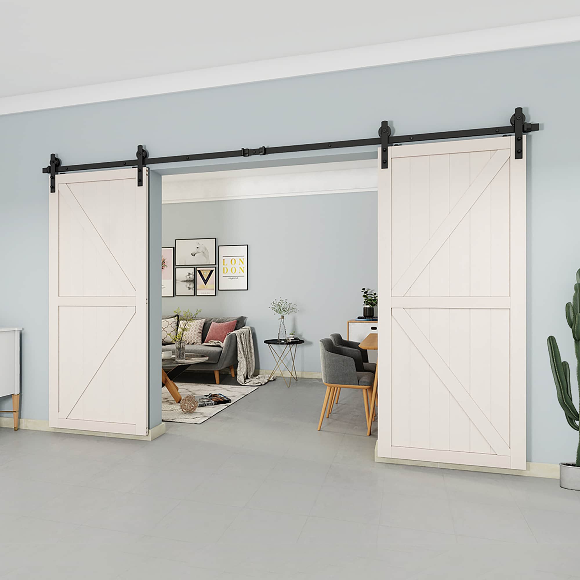 Clihome X0029J2LSZ-LTC Barn-Door-Roller-Kits - View #4