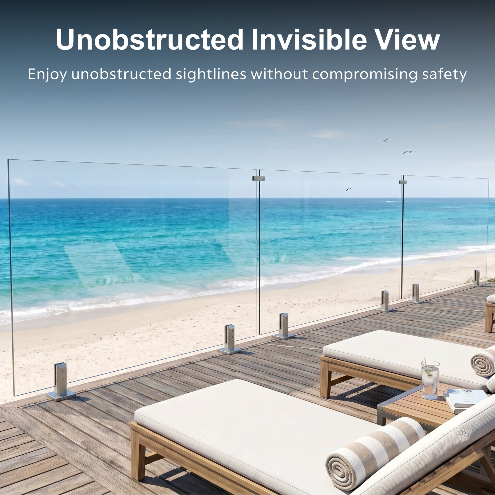 UNIKOO 160-163X44-3PC-BN railings - View #4