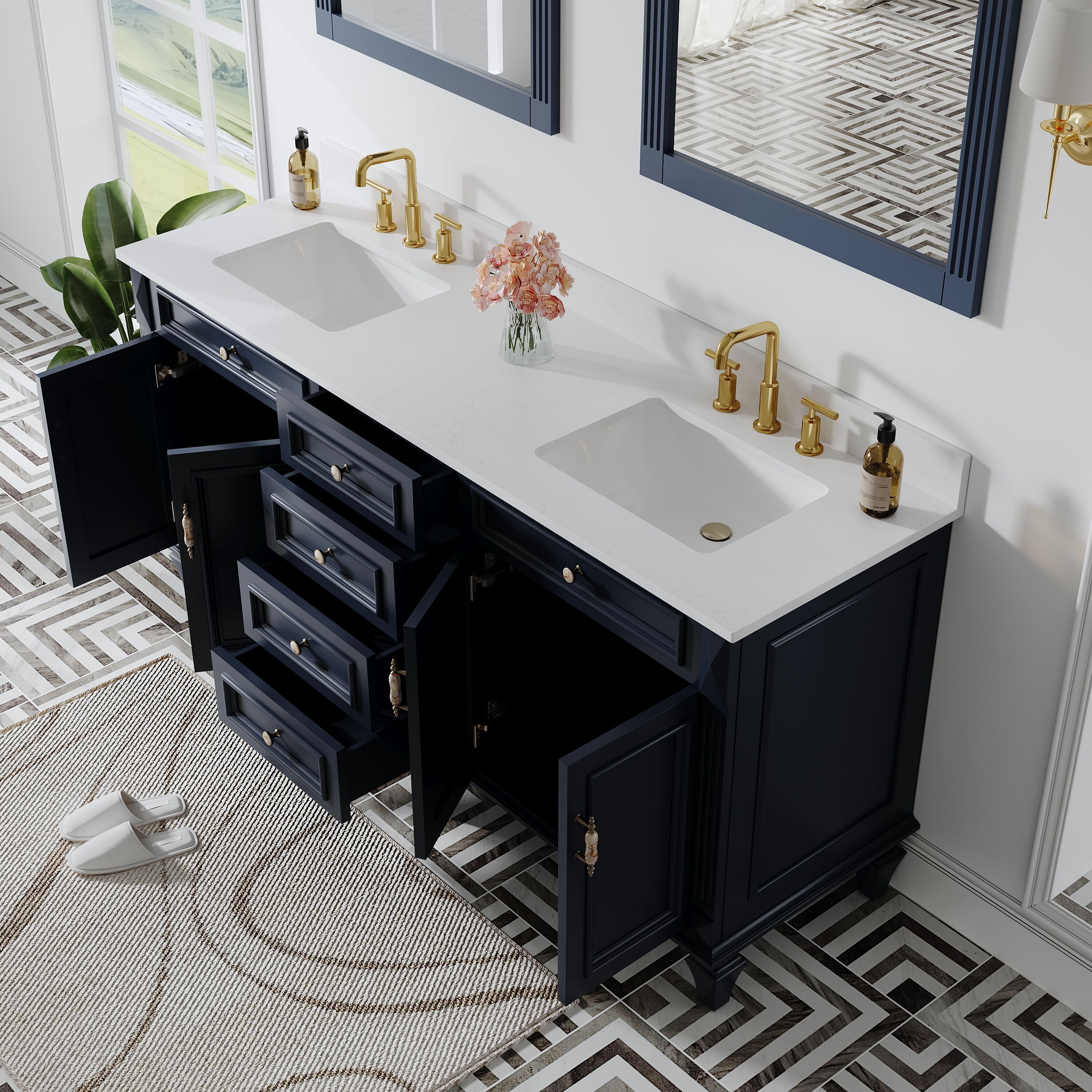 Ayelon BV72QZNB Bath-Vanity-Combo - View #5