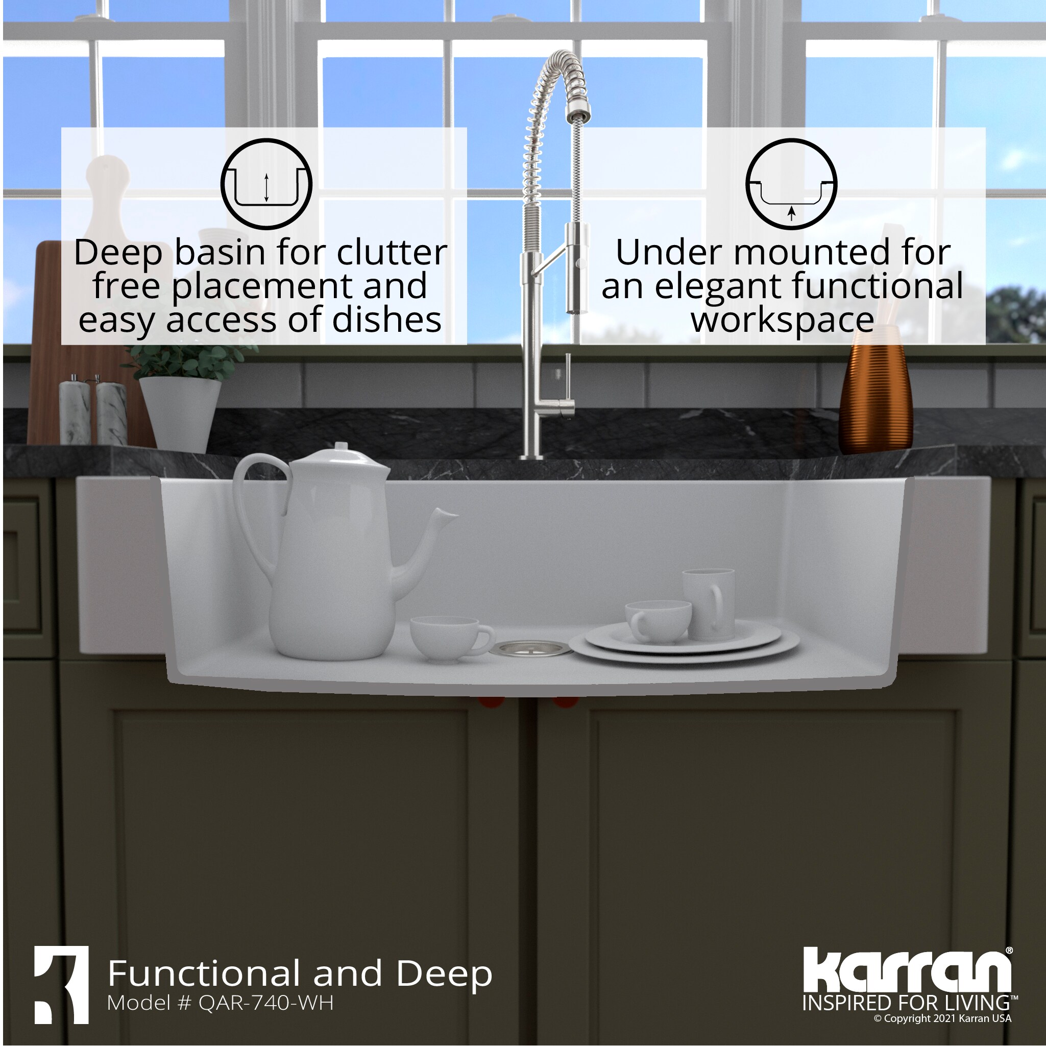 Karran QAR-740-WH Kitchen-Sinks - View #8