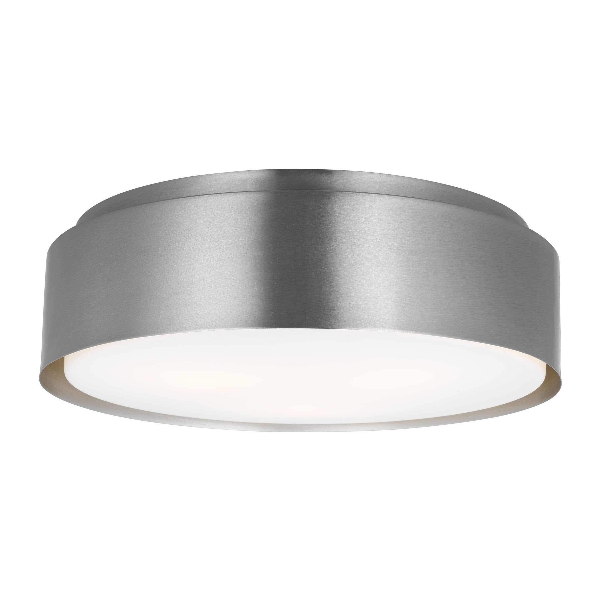 Scott Living DJF1063BS Dartmore 3 -Light 18-in Brushed Nickel Flush Mount Light