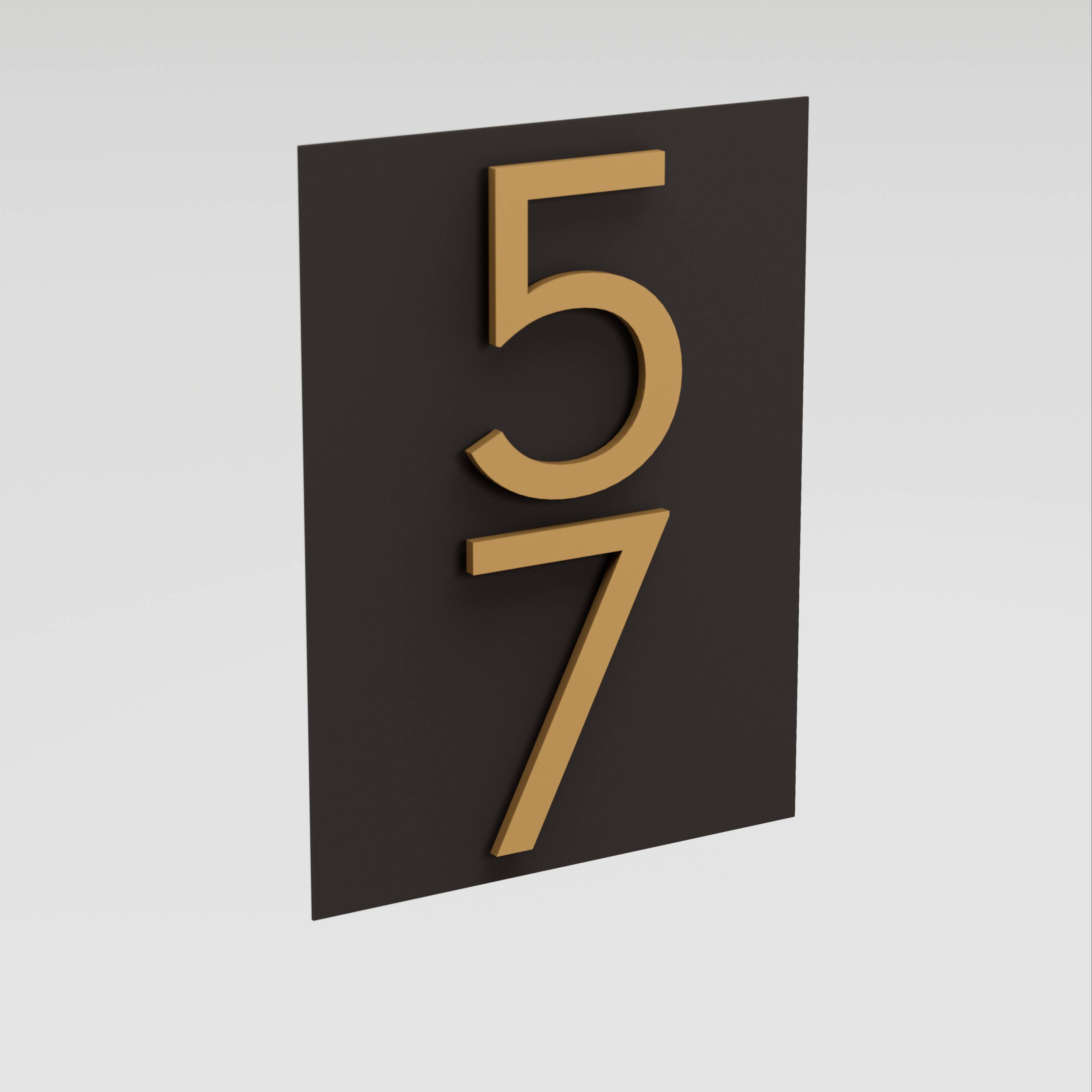 Post & Porch SMALLSIMPLY-BROWN Outdoor-Plaques-Holders - View #2