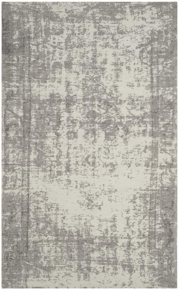 Safavieh CLV225B-5 Classic Vintage Viron 5 x 8 (ft) Loomed Synthetic Silver/Ivory Rectangular Indoor Distressed/Overdyed Vintage Area rug