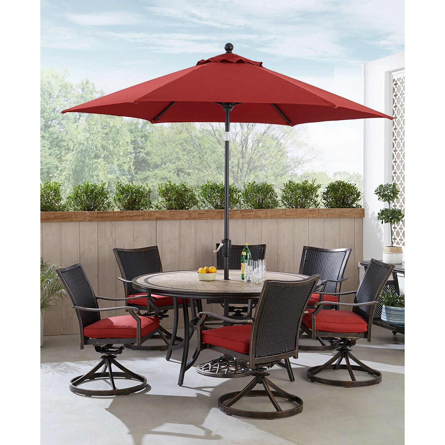 Hanover MONDNWB7PCSW6RDTLSUR Patio-Dining-Sets - View #6
