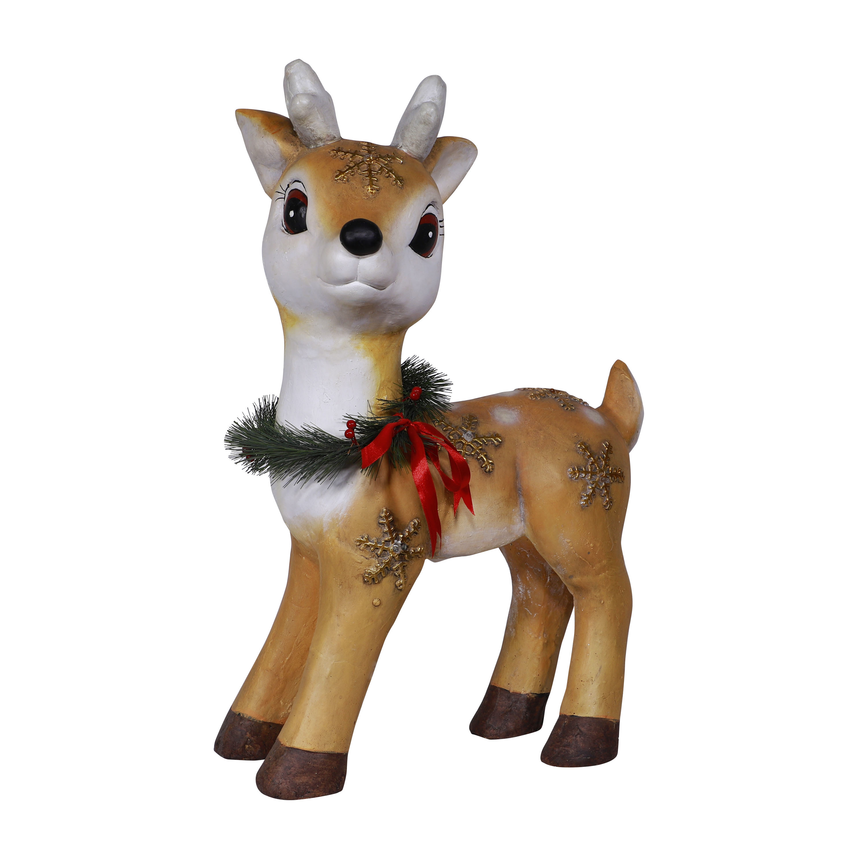 Alpine Corporation 23-in Lighted Decoration Reindeer Battery-operated ...