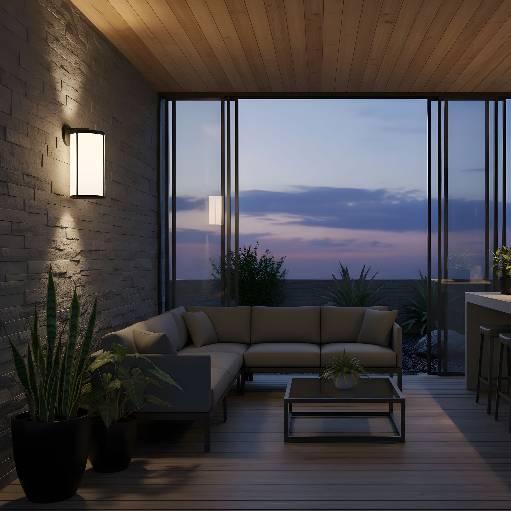 Generation Lighting GLO1121OE-TXB Outdoor-Wall-Lighting - View #2
