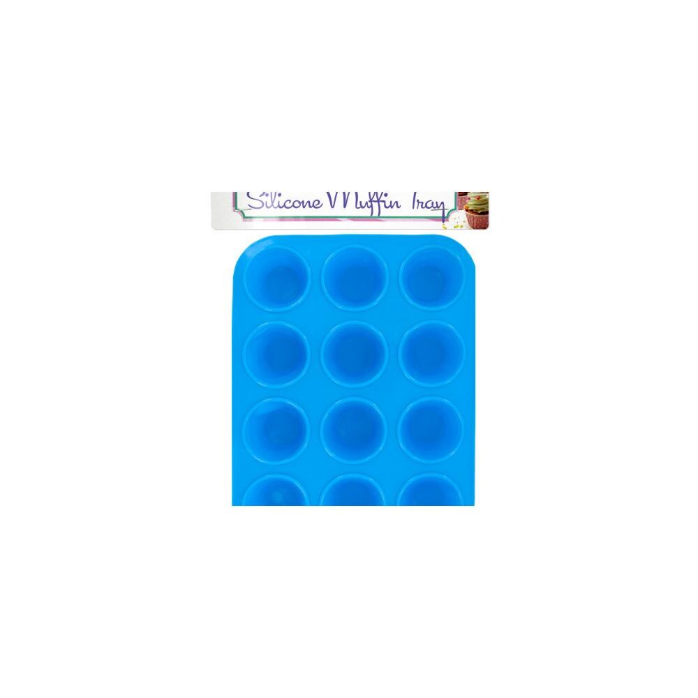 Bulk Buys OL462-8 Silicone Mini Muffin Tray - 8 Piece -Pack of 8