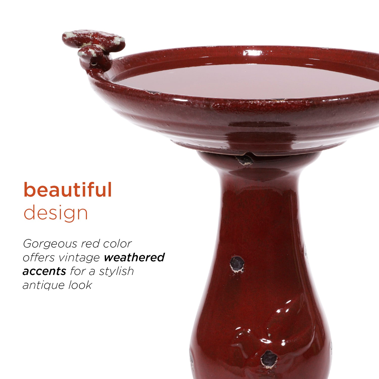 Alpine Corporation TLR102RD birdbaths - View #4