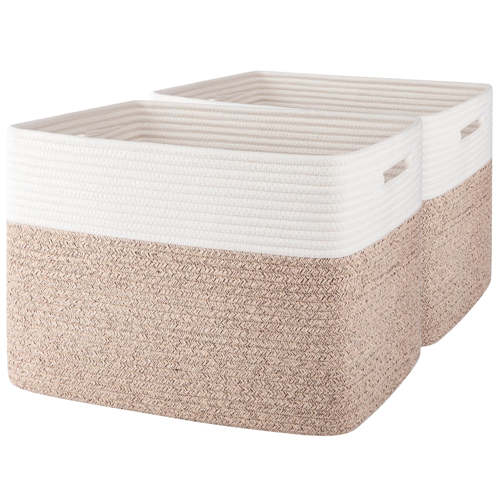 Adrinfly  Storage baskets for Shelf Toy Storage Basket Collapsible Storage Bins Blanket Basket Living Room Closet Storage for Bedroom 16 5 x 13 x