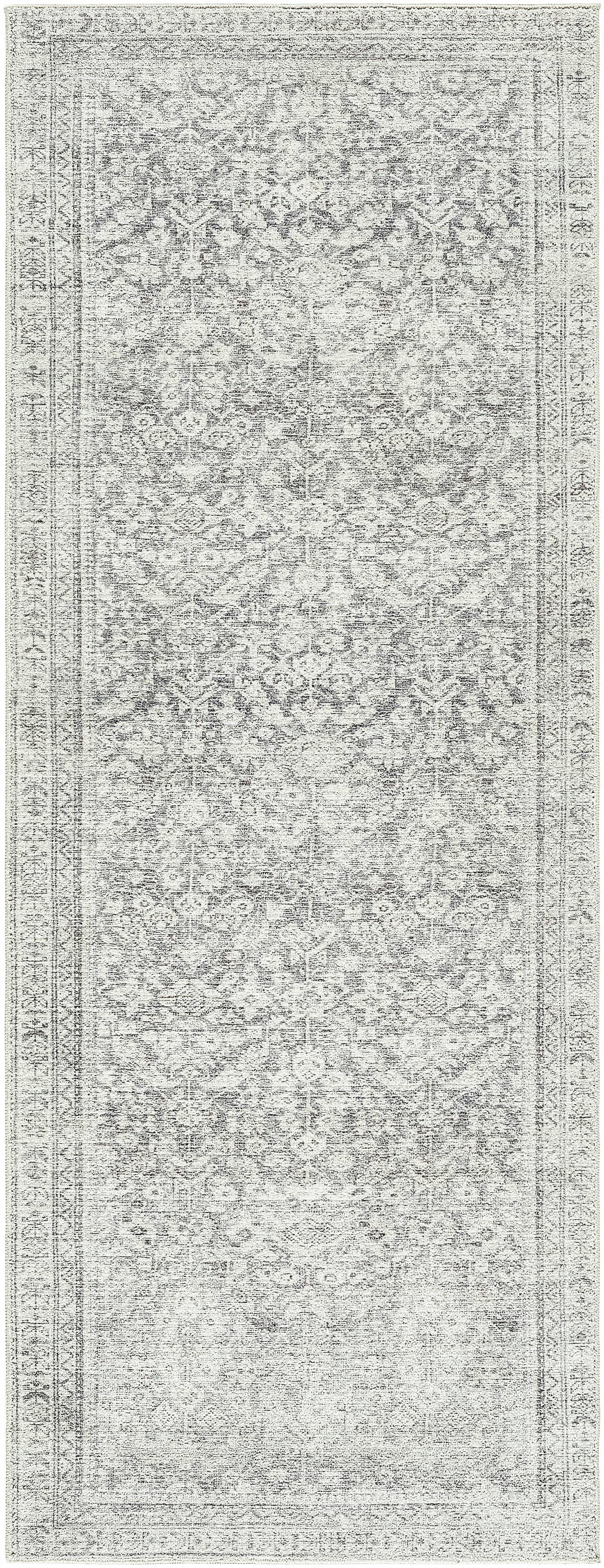 Livabliss GACA2303-2773 Galey Alix Collins Avenue 2 x 7 (ft) Polyester Gray Rectangular Indoor Vintage Runner rug