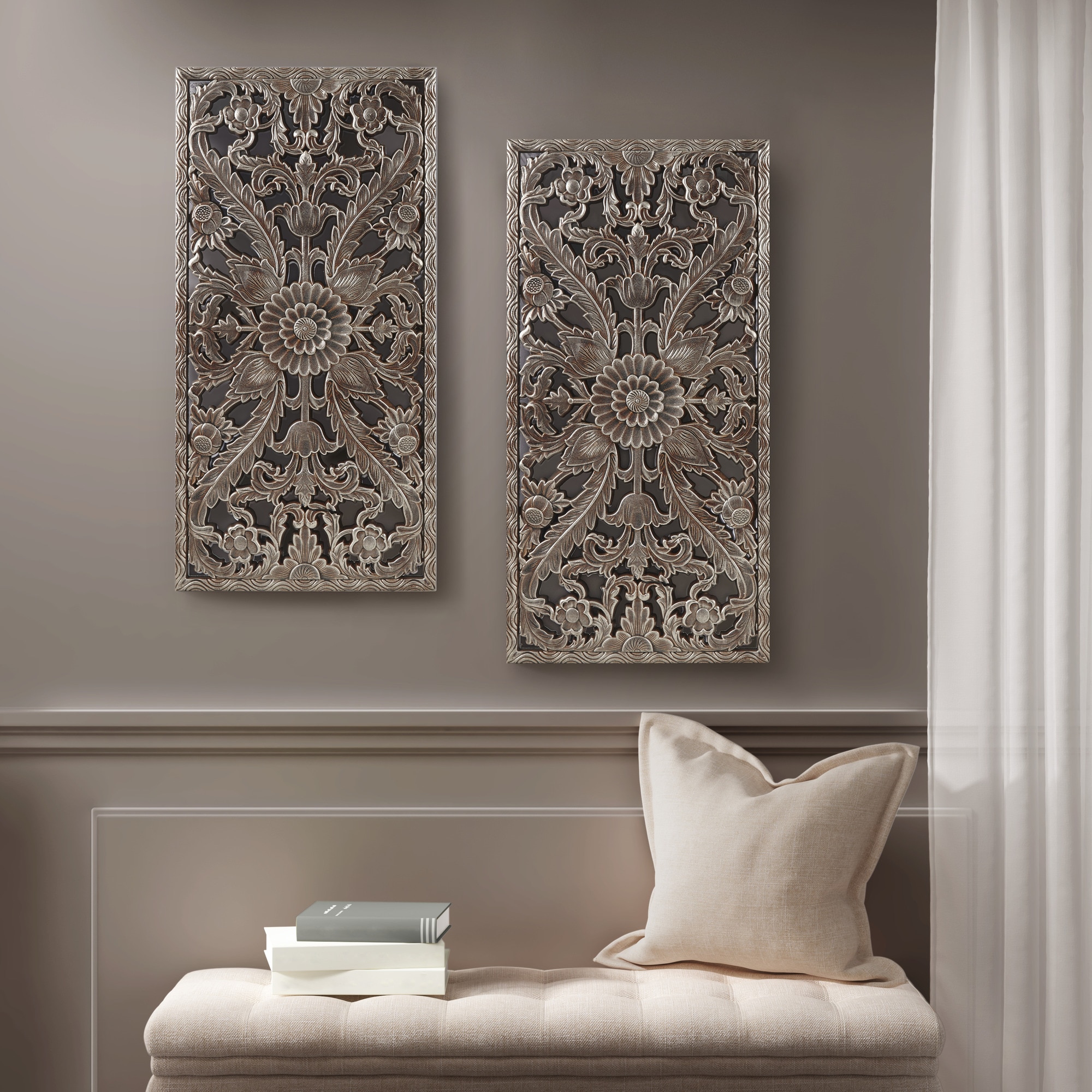 Madison Park MP95B-0263 15.75-Inches W x 31.5-Inches H MDF Abstract Wall sculpture