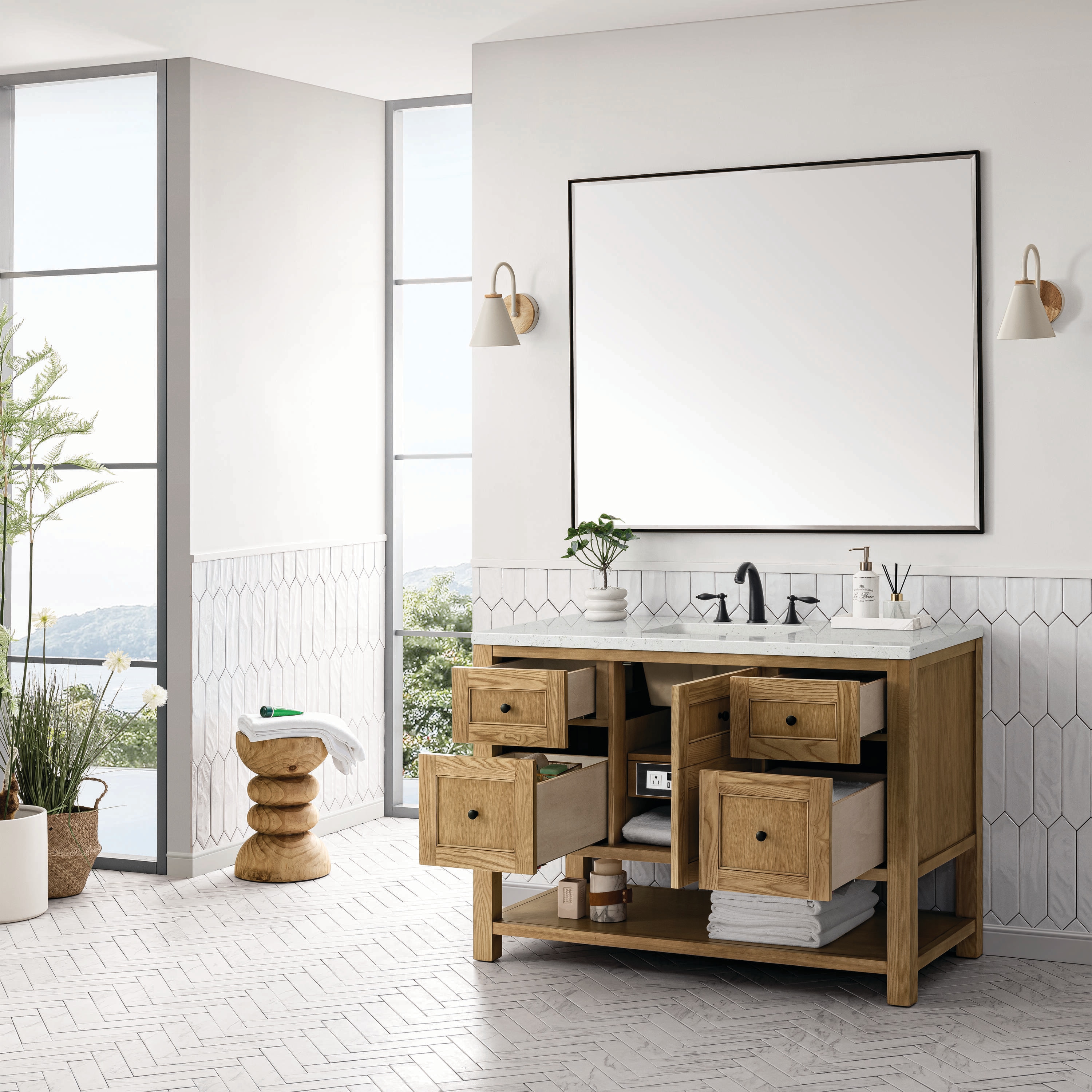 James Martin Vanities 330-V48-LNO-3LDL Bath-Vanity-Combo - View #4