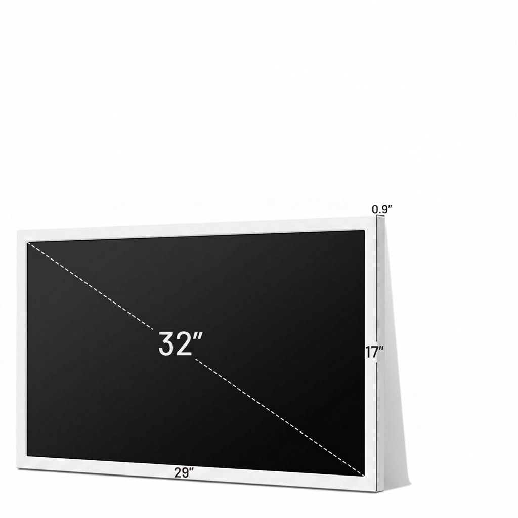 Etokfoks 32 inch Digital Calendar and Chore Chart with Touchscreen Family Organizer Wall Mountable Meal Planner Weather #LETZOKP0T
