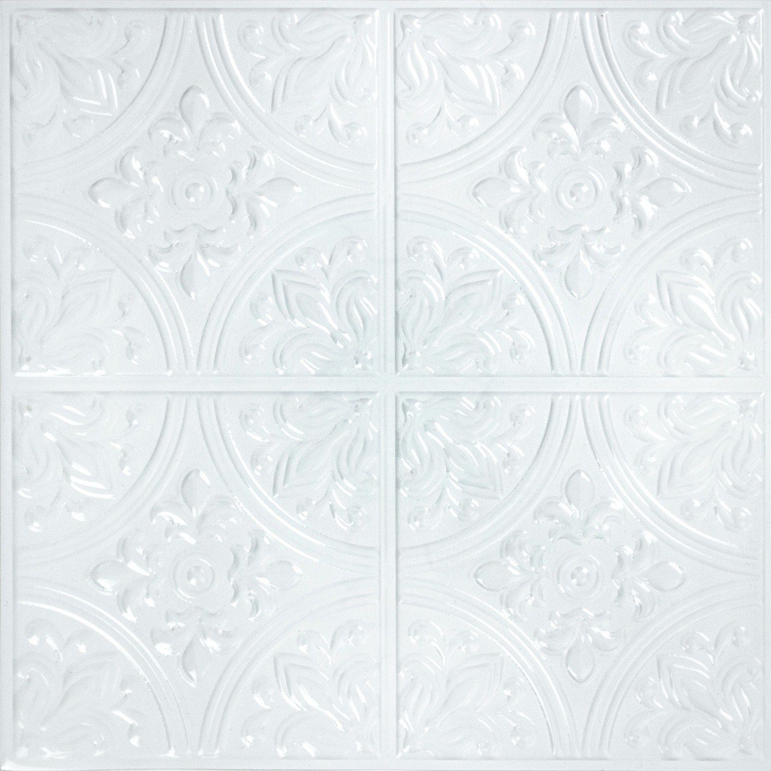RoomMates TIL5014FLT 10.5-Inches W x 10.5-Inches H Self-adhesive White Geometric Wall Decal