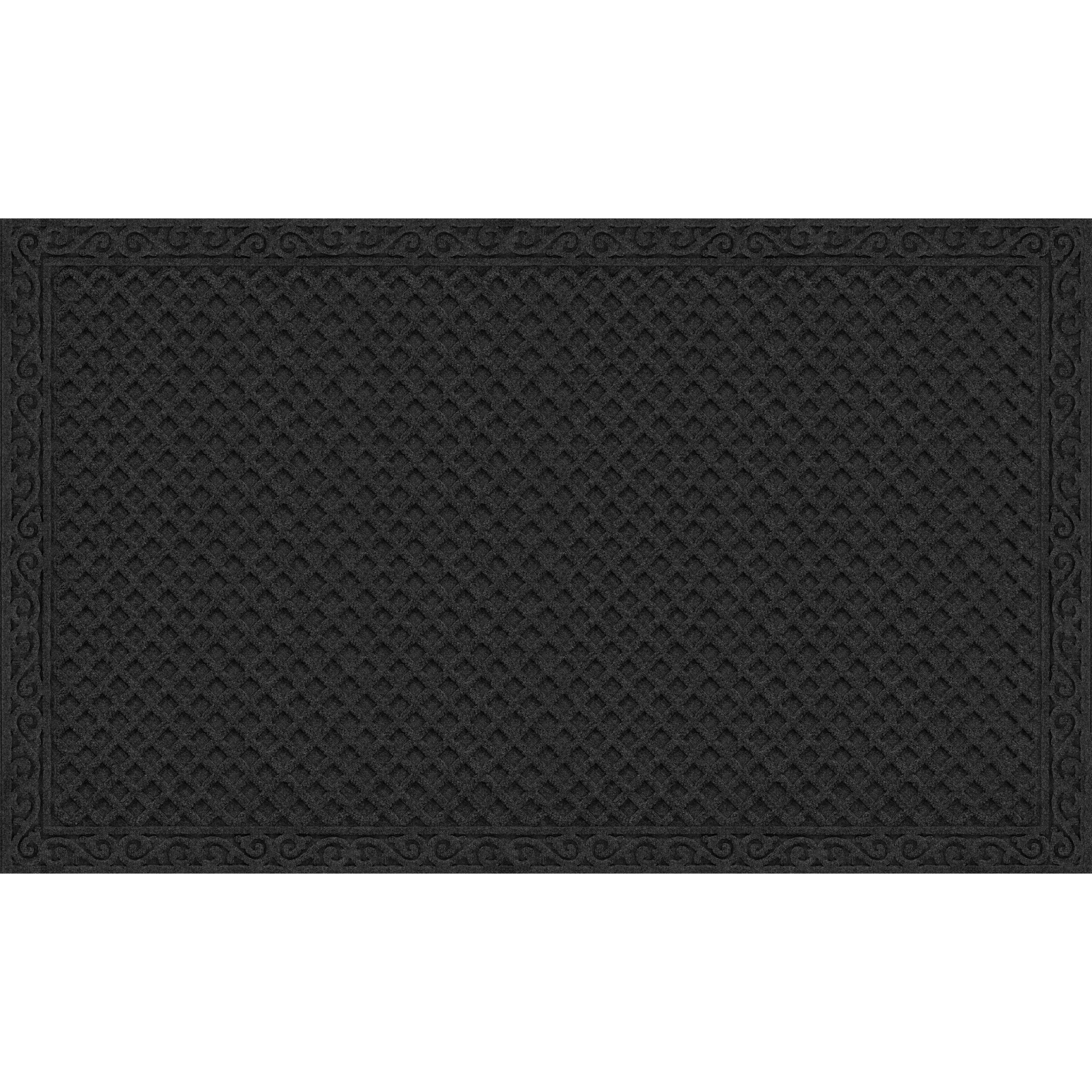 Apache Mills, Inc. 26-in x 60-in Onyx Non-Slip Grip Indoor or outdoor Utility Mat