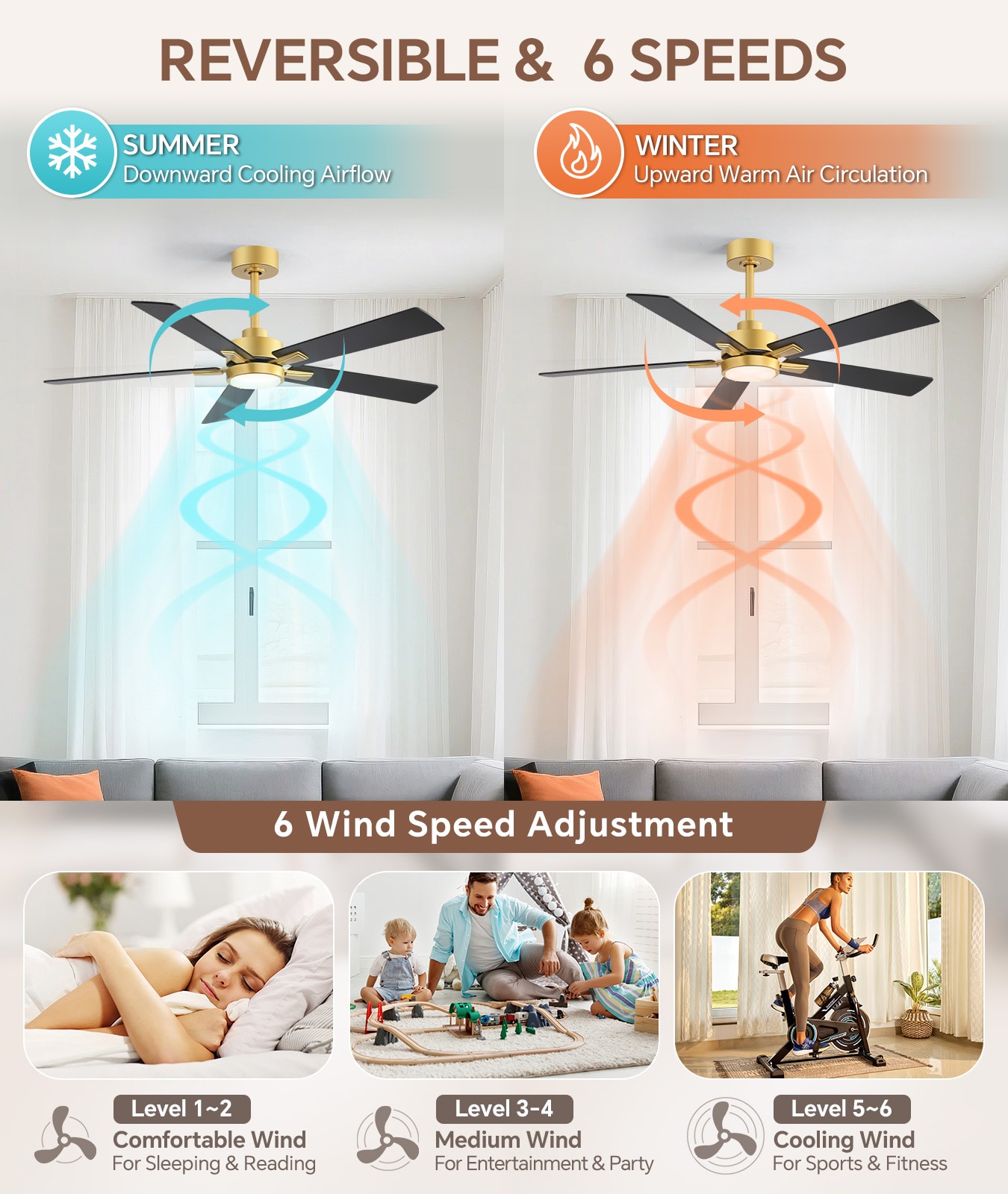 Breezary 24024-GD-T Ceiling-Fans - View #6
