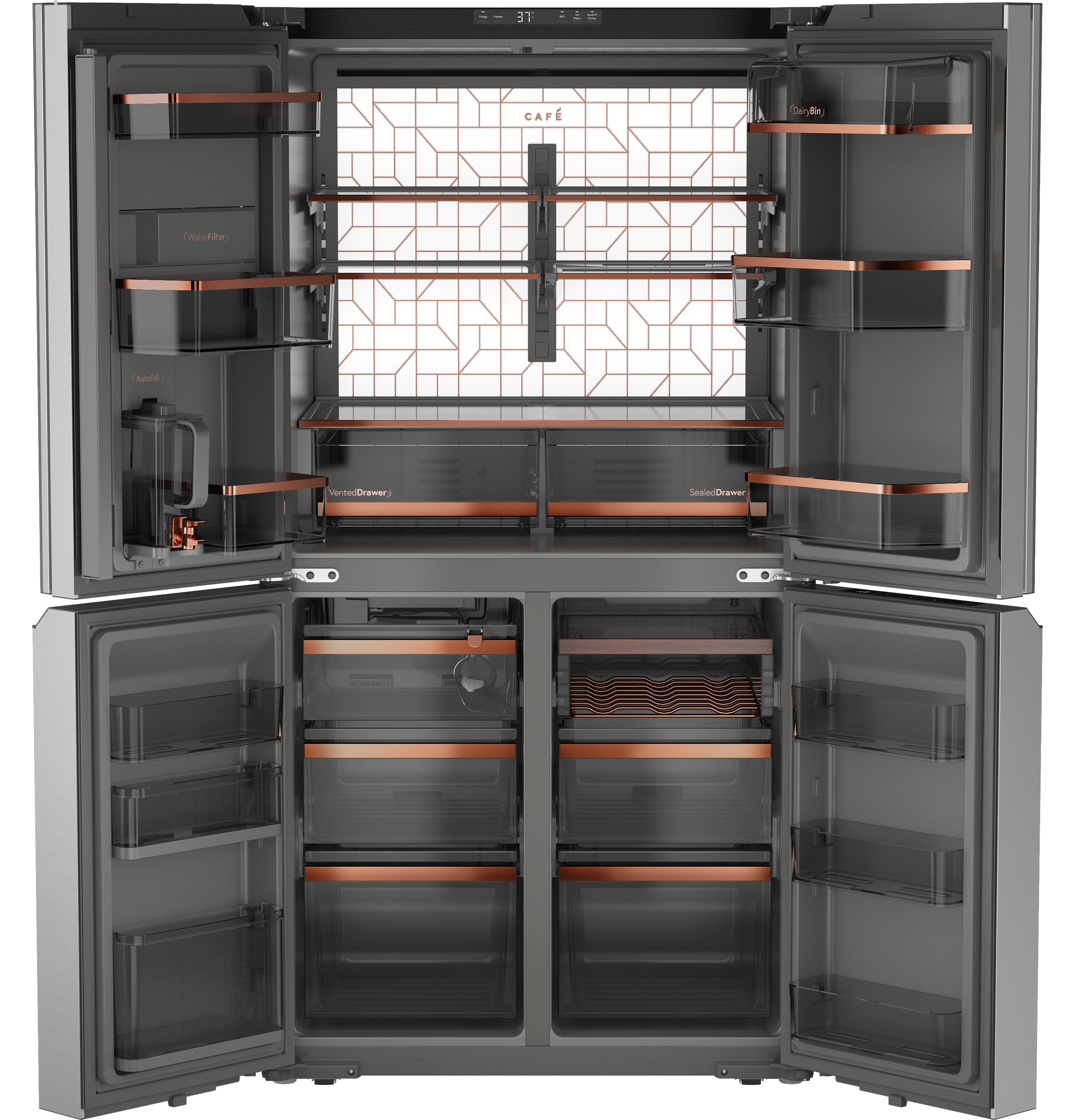 Cafe CAE28DM5TS5 French-Door-Refrigerators - View #4