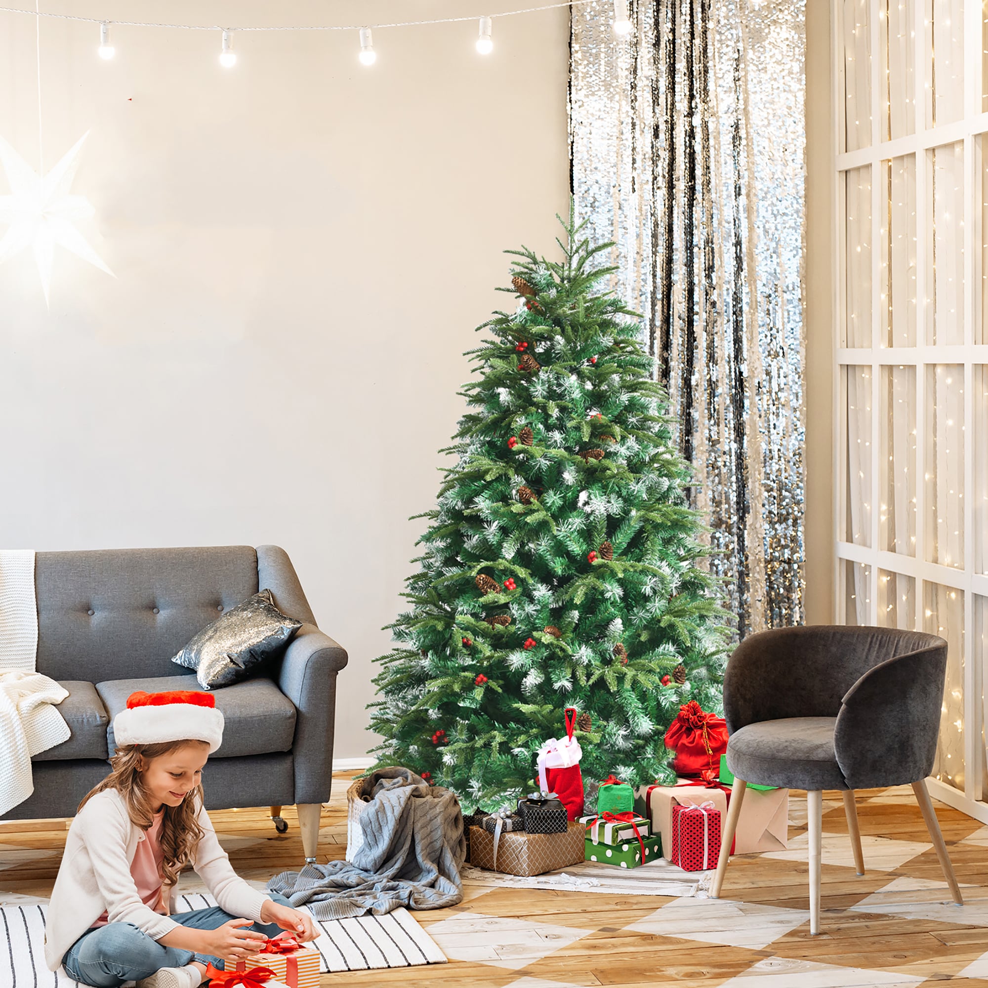 Costway CM23600US Artificial-Christmas-Trees - View #9