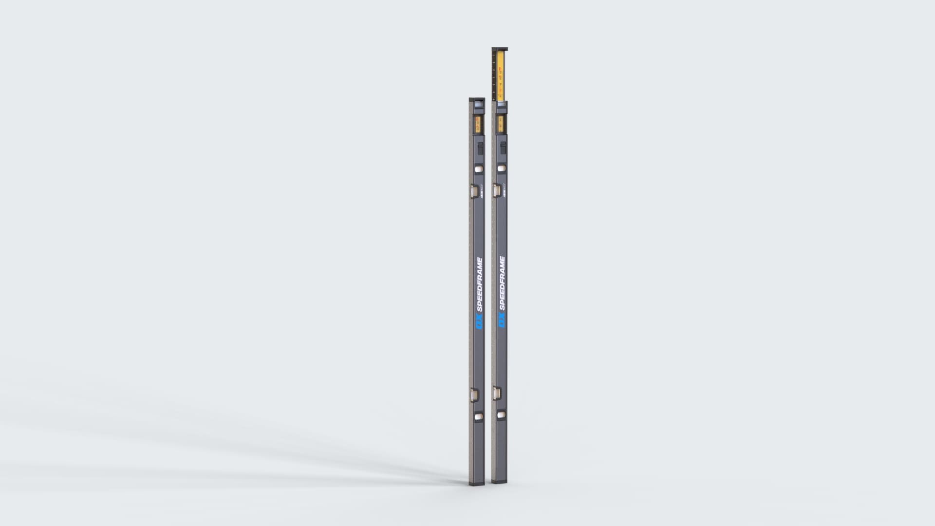 OX OX-P635202 Aluminum 53-in 5 Vial Extendable plate level