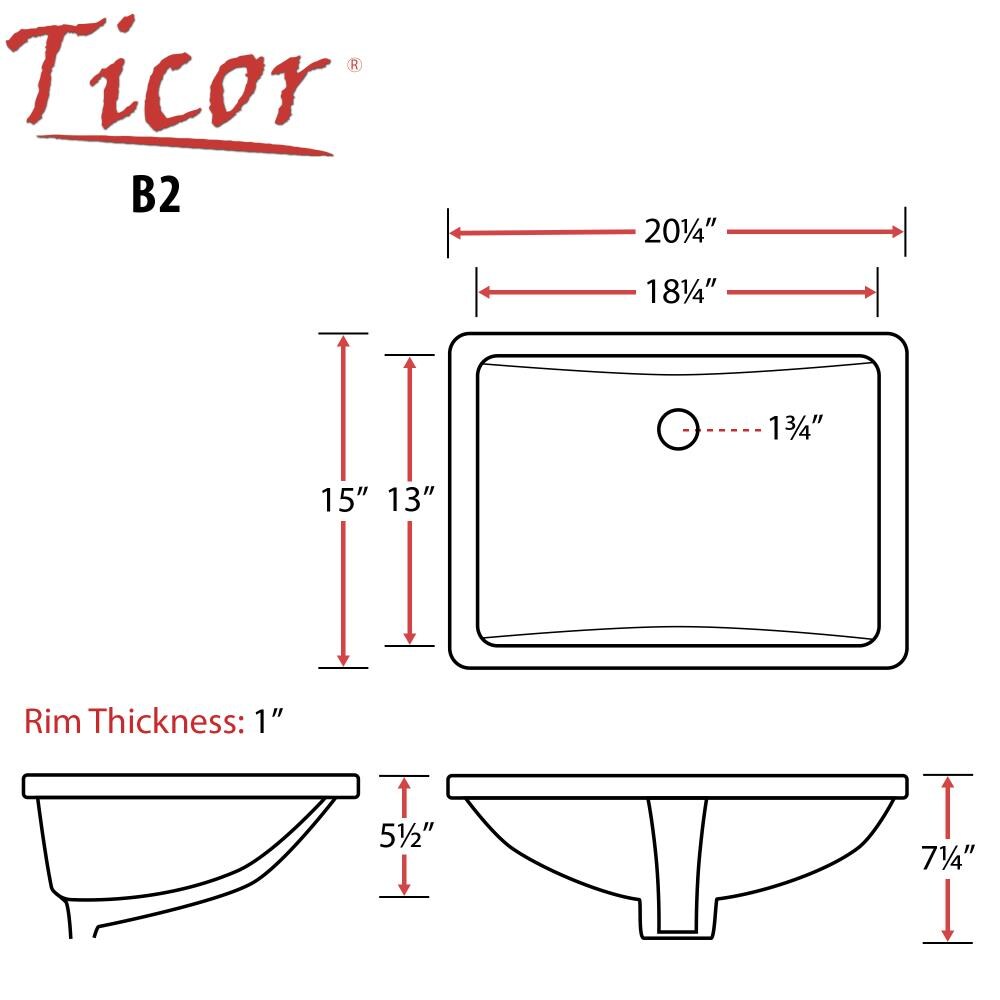 Ticor B2-A Bath-Sink - View #5