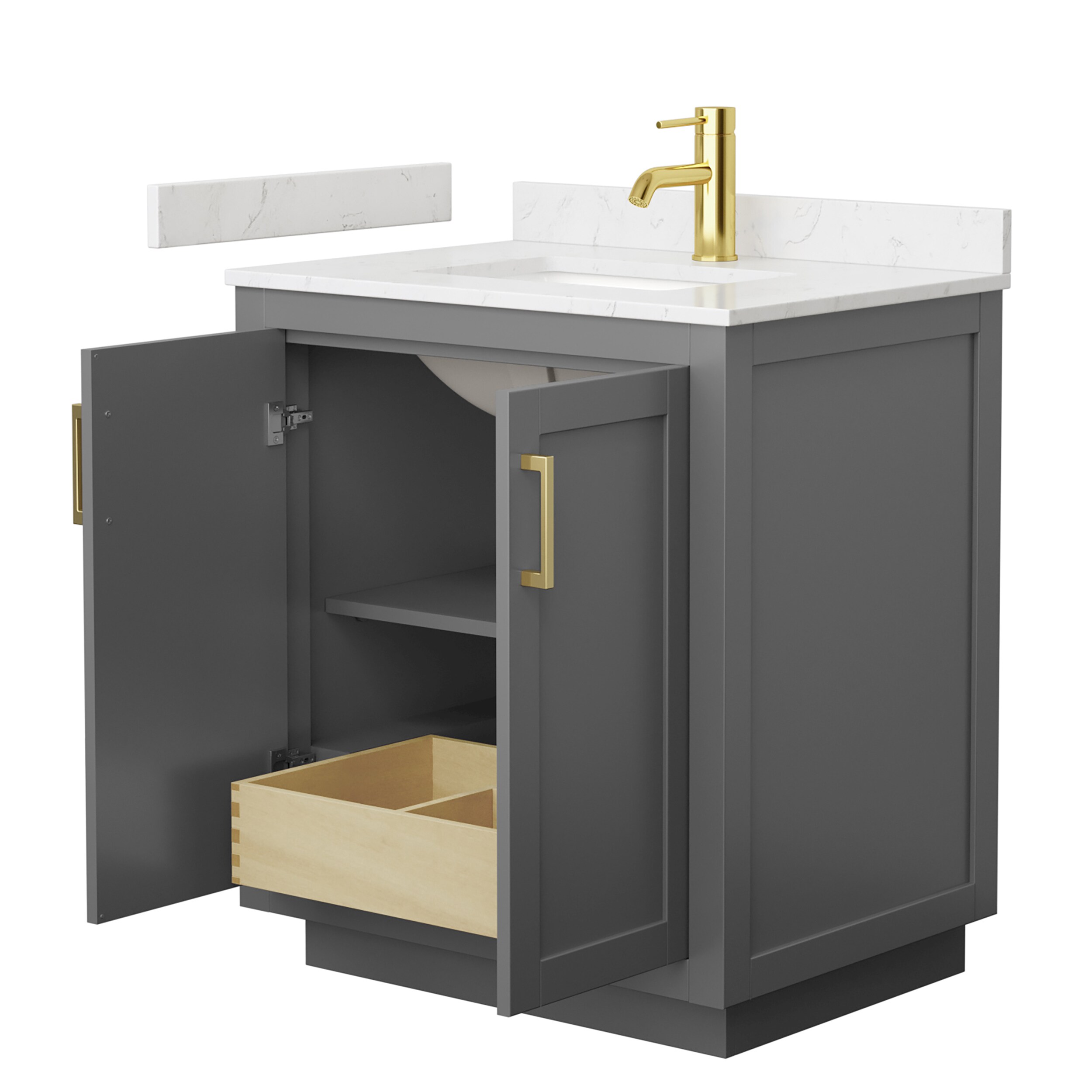 Wyndham Collection WCF292930SGGC2UNSMXX Bath-Vanity-Combo - View #3