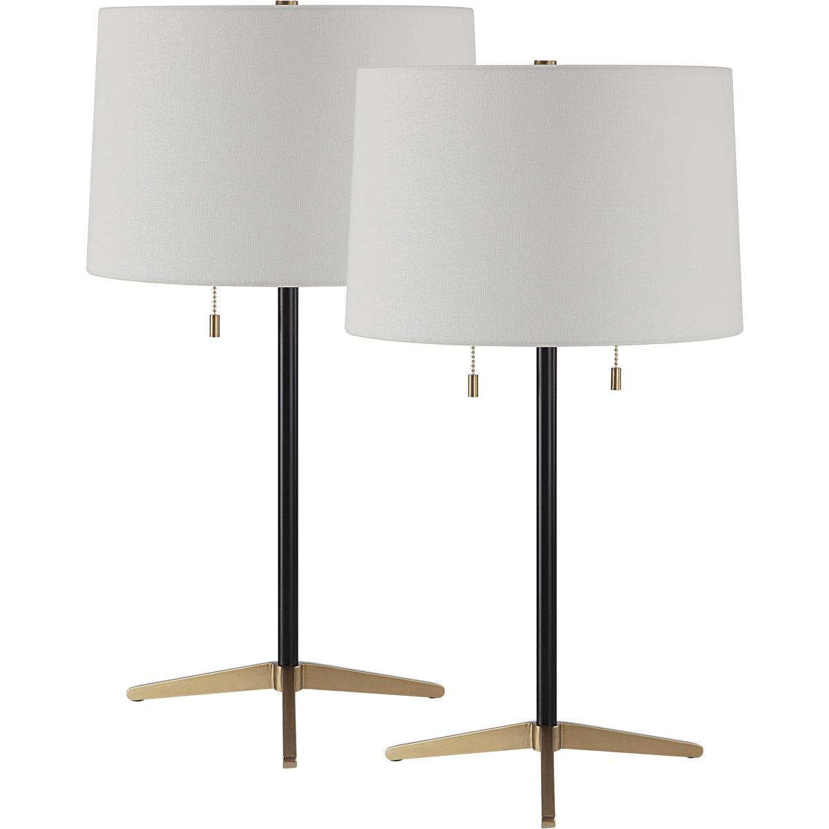 Renwil 2732914 LPT1265-SET2 Orono Table Lamp Matte Black and Gold