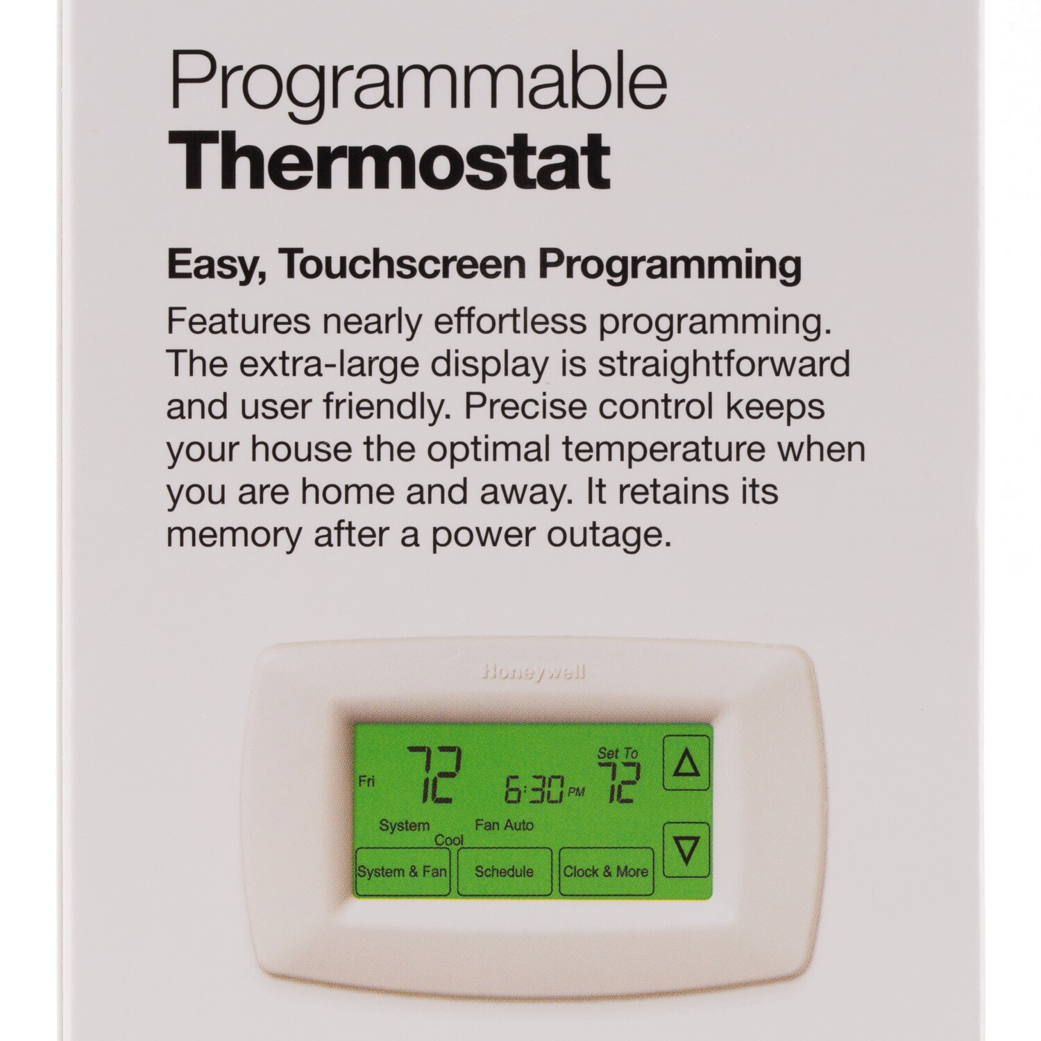 TERMOSTATO HONEYWELL PROGRAMABLE 7 DIAS