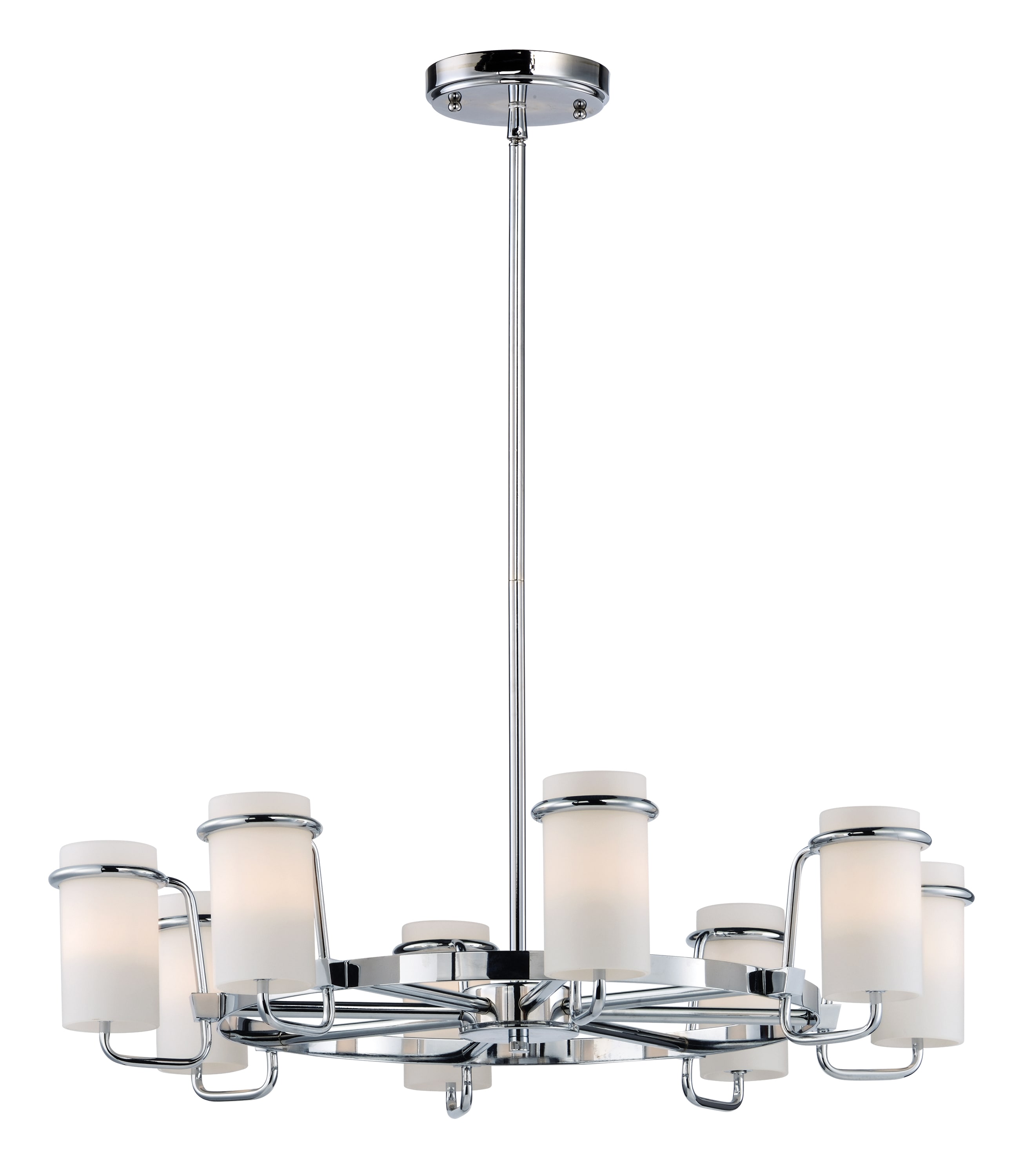 Maxim Lighting 22029SWPC Avant 8 -Light Polished Chrome Modern/contemporary For Use in Bedrooms, Dining Rooms, Foyers, Kitchens, Living Rooms Chandelier