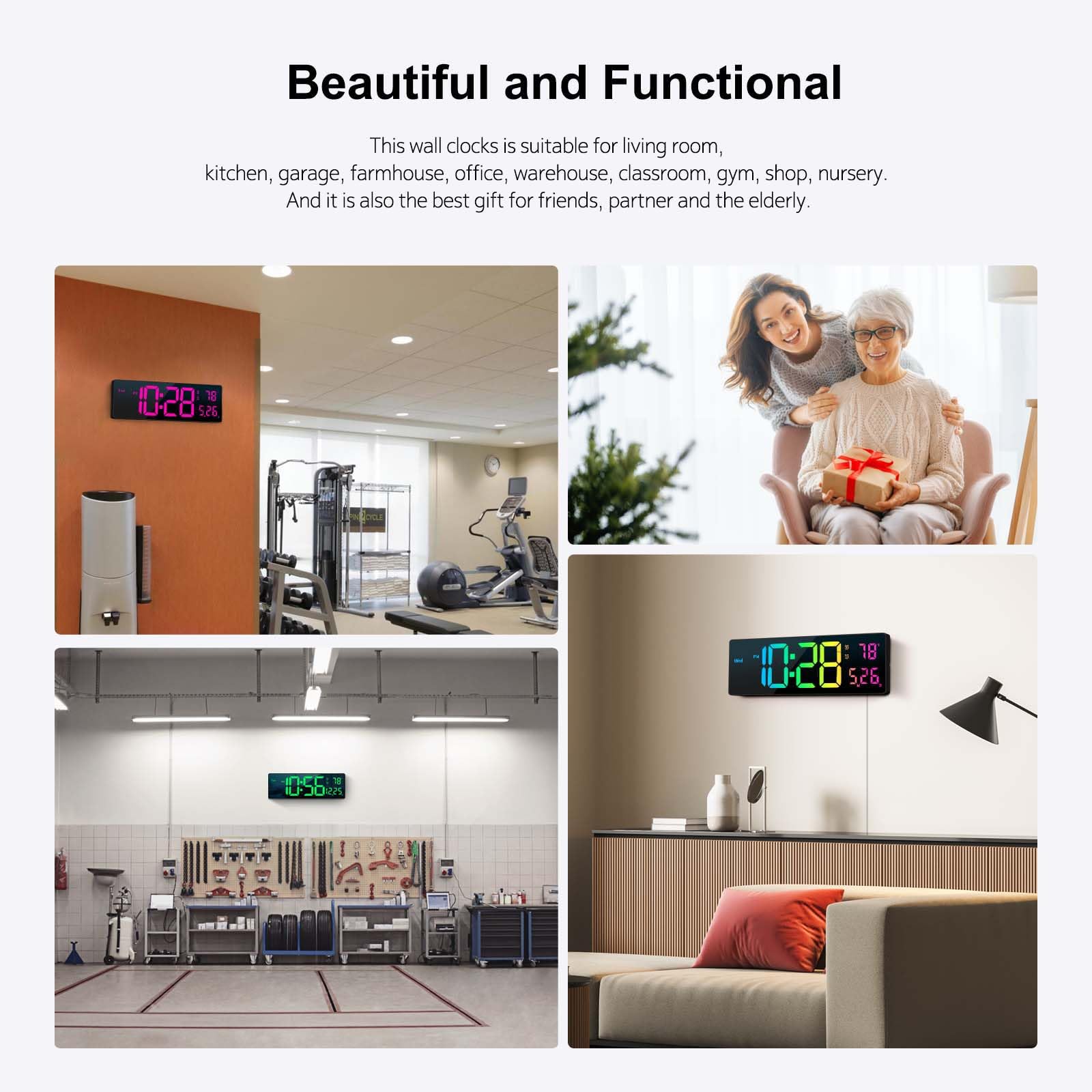 Phewnyzo LPW0814W026 Indoor-Outdoor-Clocks - View #6