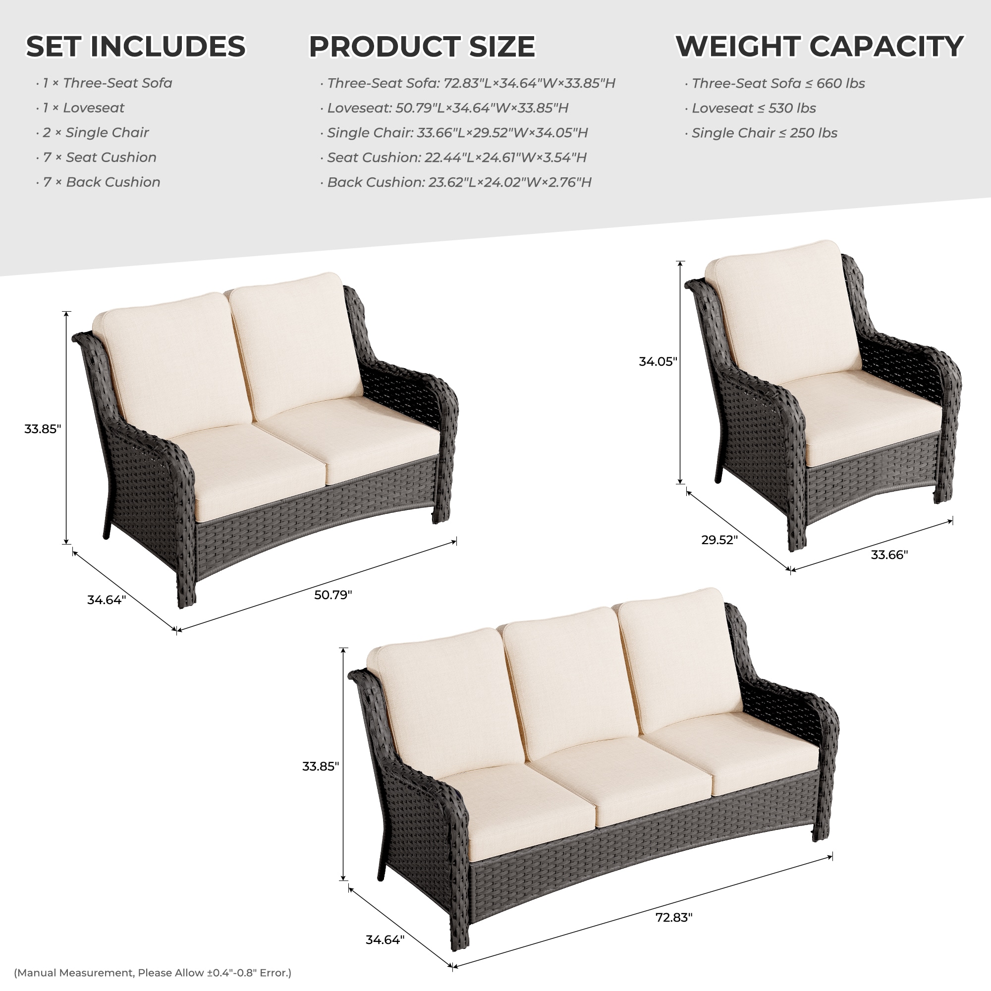 Ovios NTC6-602 Patio-Conversation-Sets - View #7
