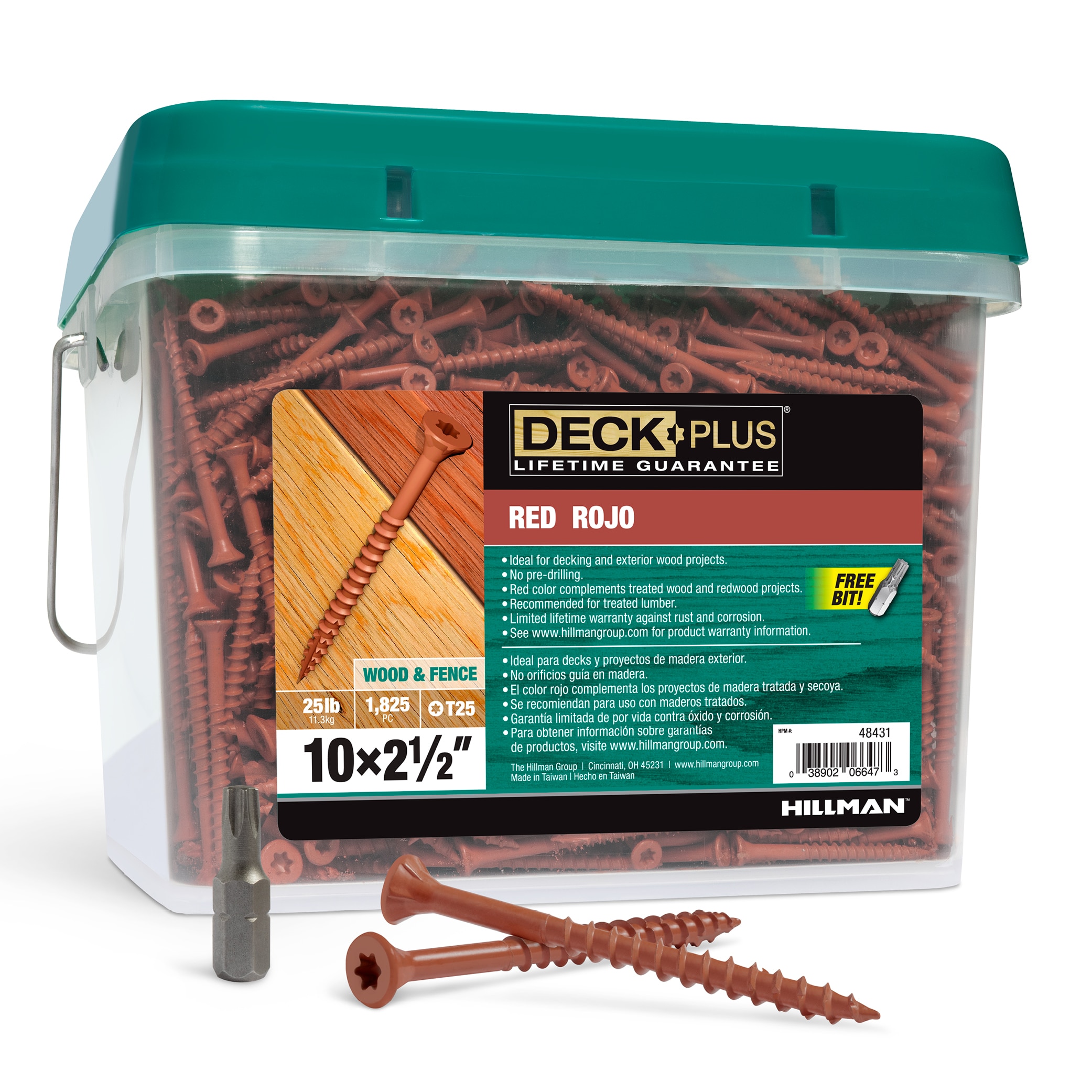 Deck Plus 10 x 2-1/2-in Wood To Wood Deck Screws (1825-Count) 48431 Uae Electronic uaeelectronic.com