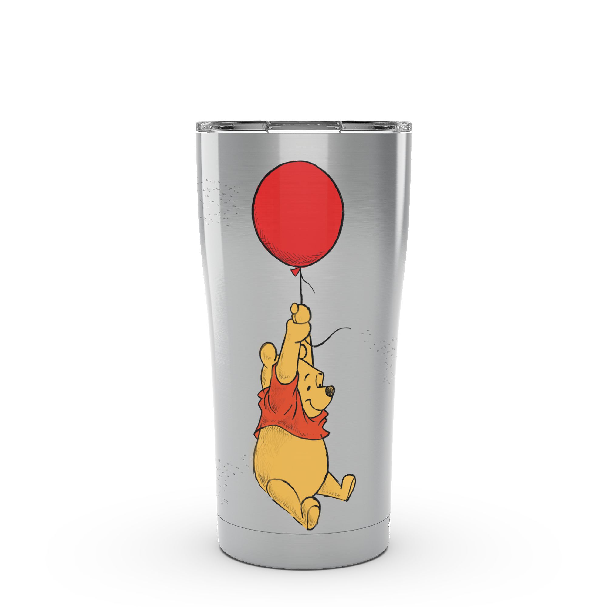 Winnie the Pooh Balloon Stainless Steel Tumbler With Straw