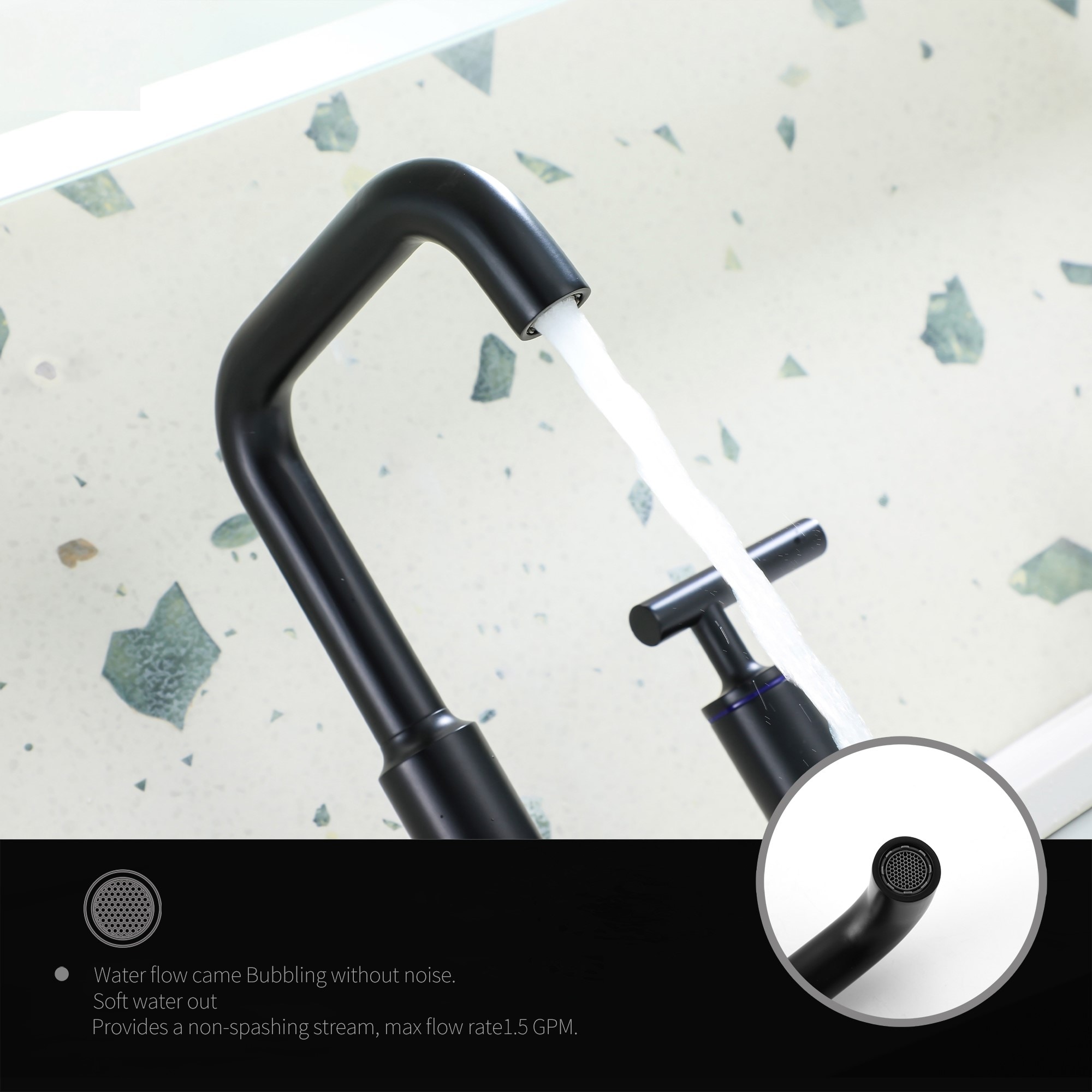 Mondawe MD-S859MB Lavatory-Faucets - View #2