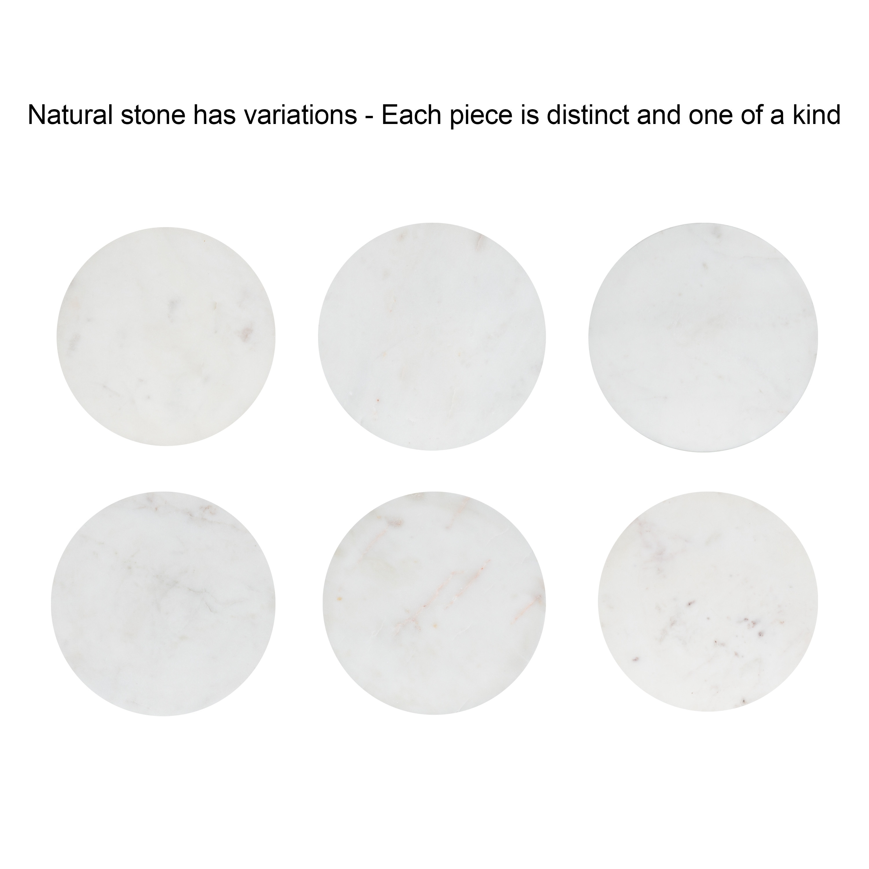 Natural Mango Wood and White Marble Round Two-Tier End Table