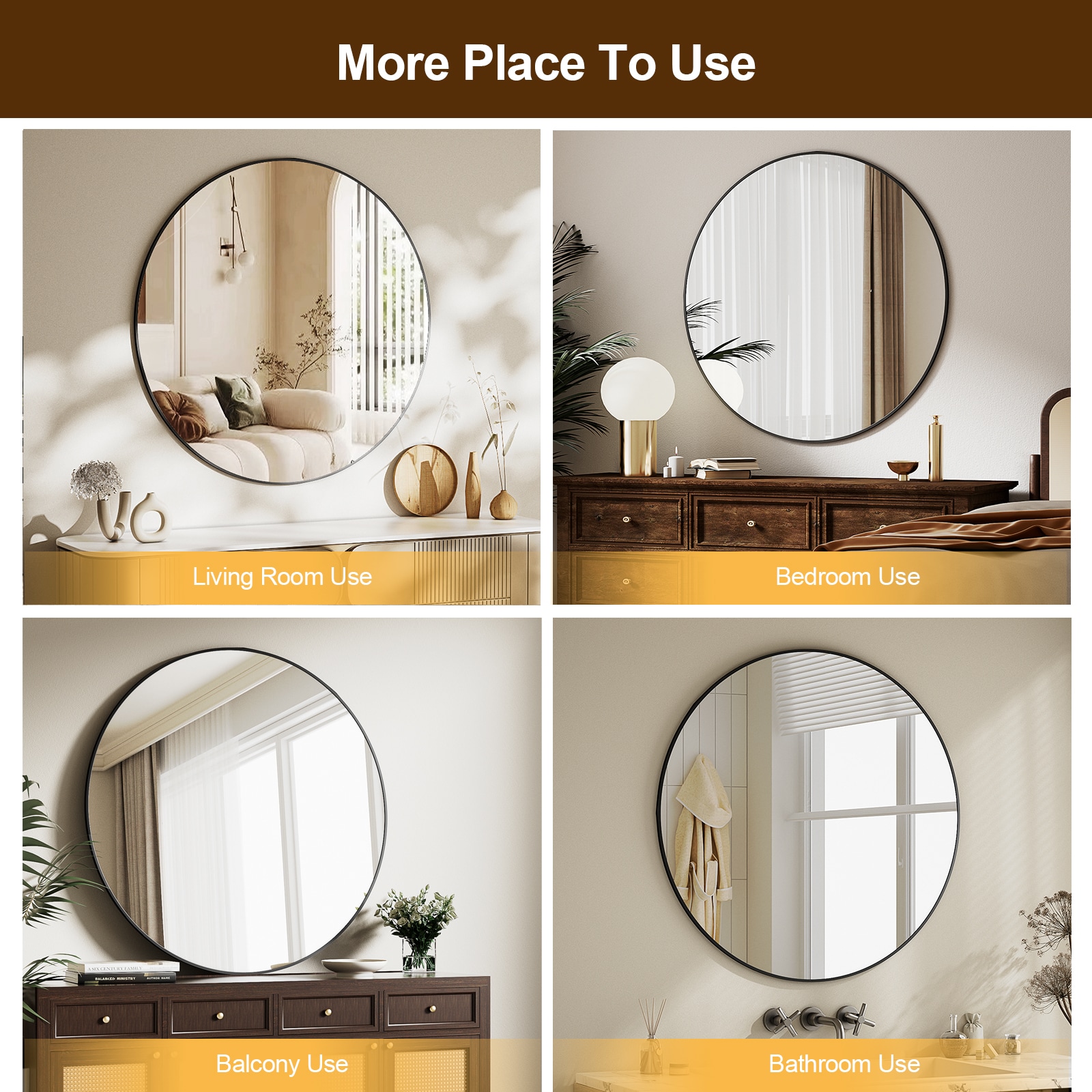 BEAUTYPEAK TJRM30B Decor-Mirrors - View #5