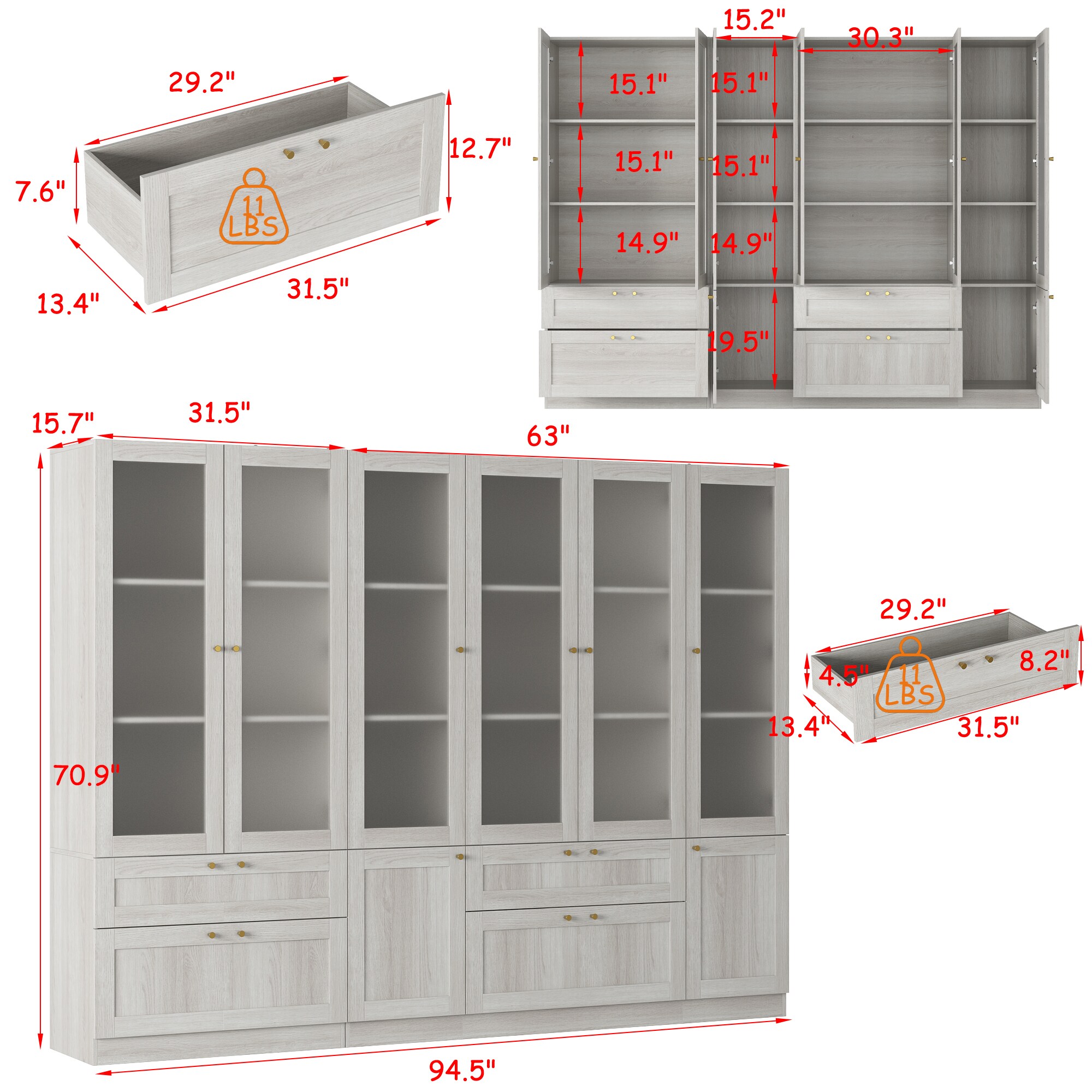 FUFU&GAGA KF020521+522-01AB bookcases - View #17