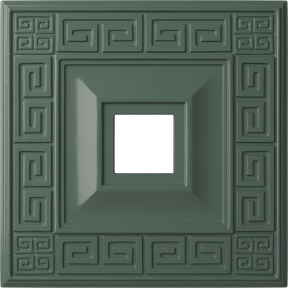 Ekena Millwork CM18ERCBF Eris 18-in W x 18-in L Painted Cloud Burst Polyurethane Whole Ceiling Medallion