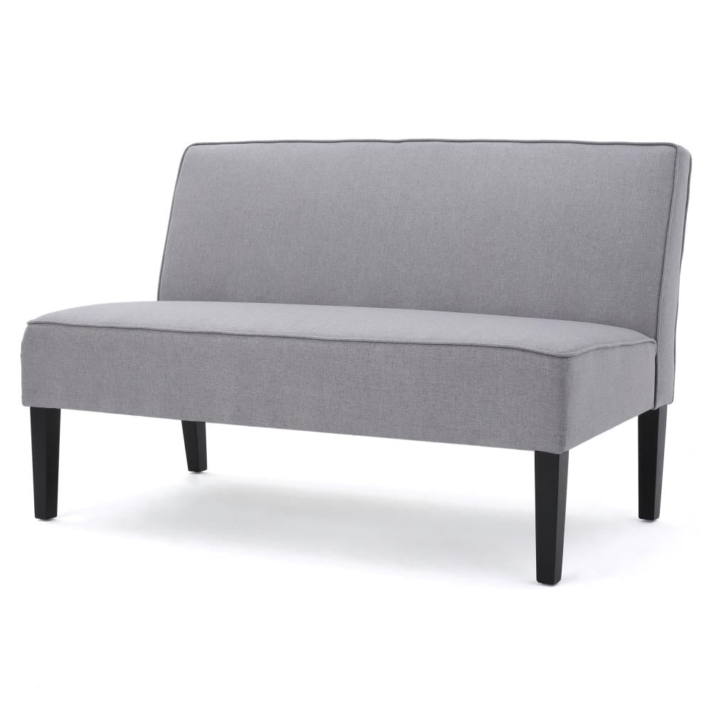 Best Selling Home Decor 299748 Deon 50.00-in Modern Light gray and matte black 2 -seater Loveseat