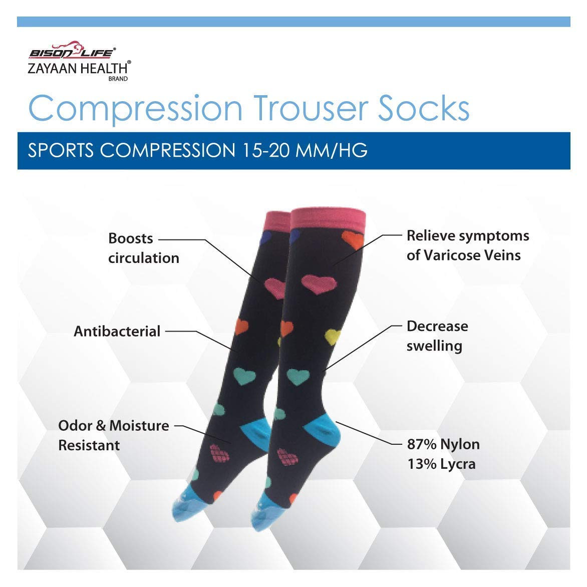 BISON LIFE BLZH-CSSP-V-4MS-6 socks - View #3